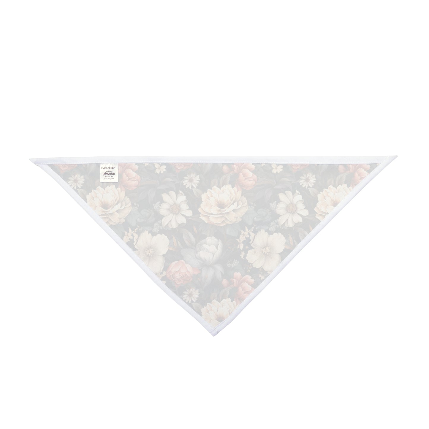 Transport your dog to a vintage English garden with our Dutch Garden Dog Bandana/Wild Rag. The vintage floral, Dutch style English garden flowers on a navy background create a timeless and elegant look. Crafted from soft-spun polyester, this wild rag ensures comfort and style. Exclusively at Eliza Singer.