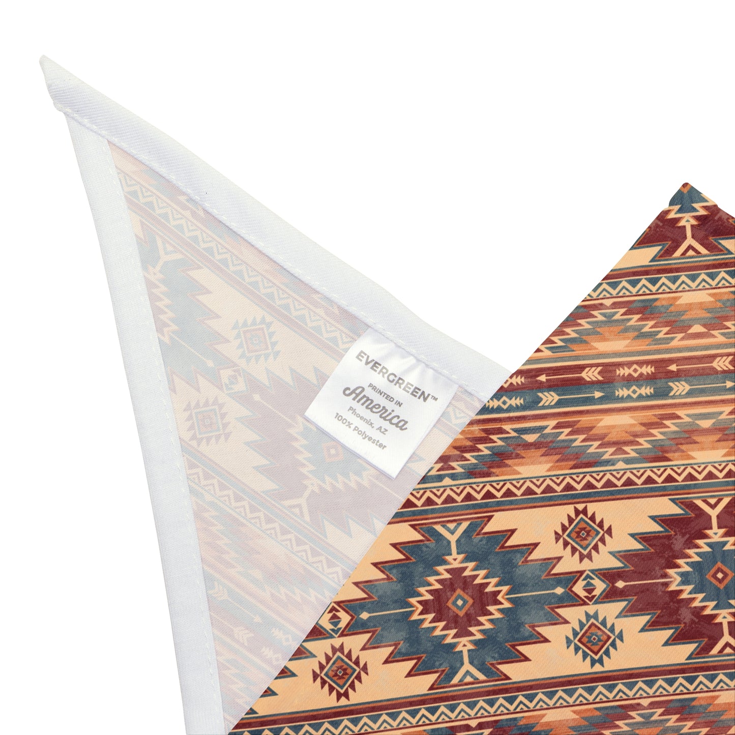 Elevate your dog's style with our Muted Aztec Dog Bandana/Wild Rag. The aztec design in a muted color scheme adds a touch of sophistication. Crafted from soft-spun polyester, this wild rag ensures comfort and style. Make every outing a fashion statement with this exclusive design, available only at Eliza Singer.