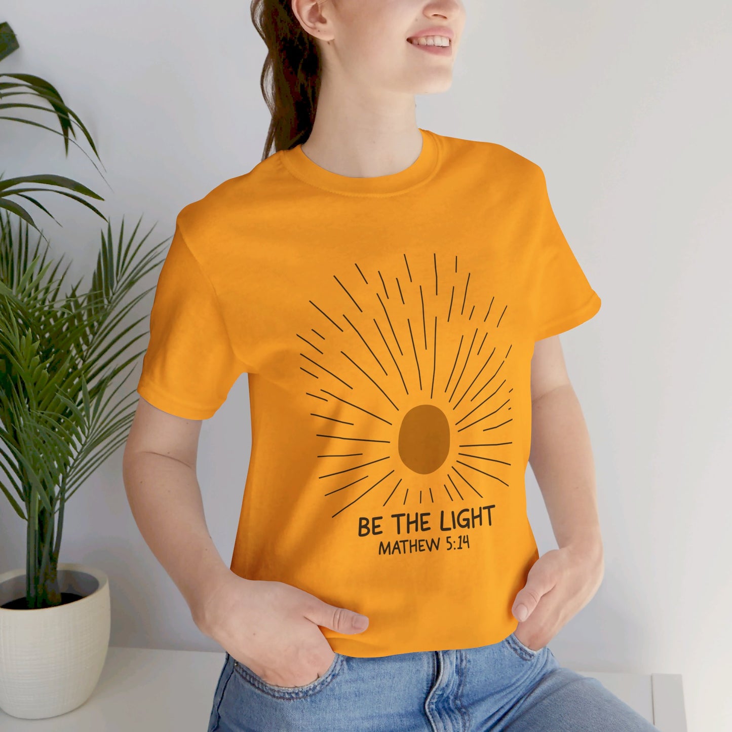 Be the Light: Minimalistic Sun Bella Canvas T-shirt