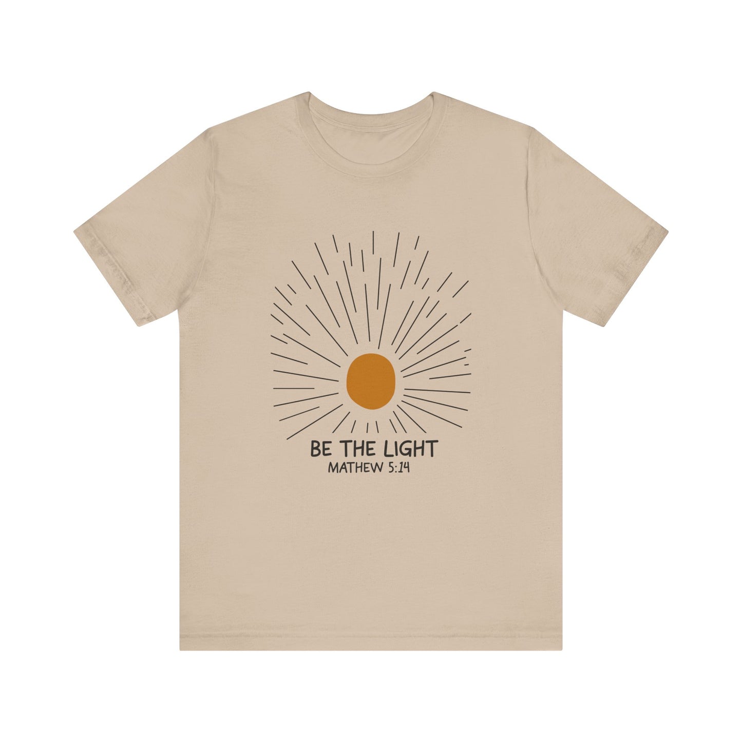 Be the Light: Minimalistic Sun Bella Canvas T-shirt