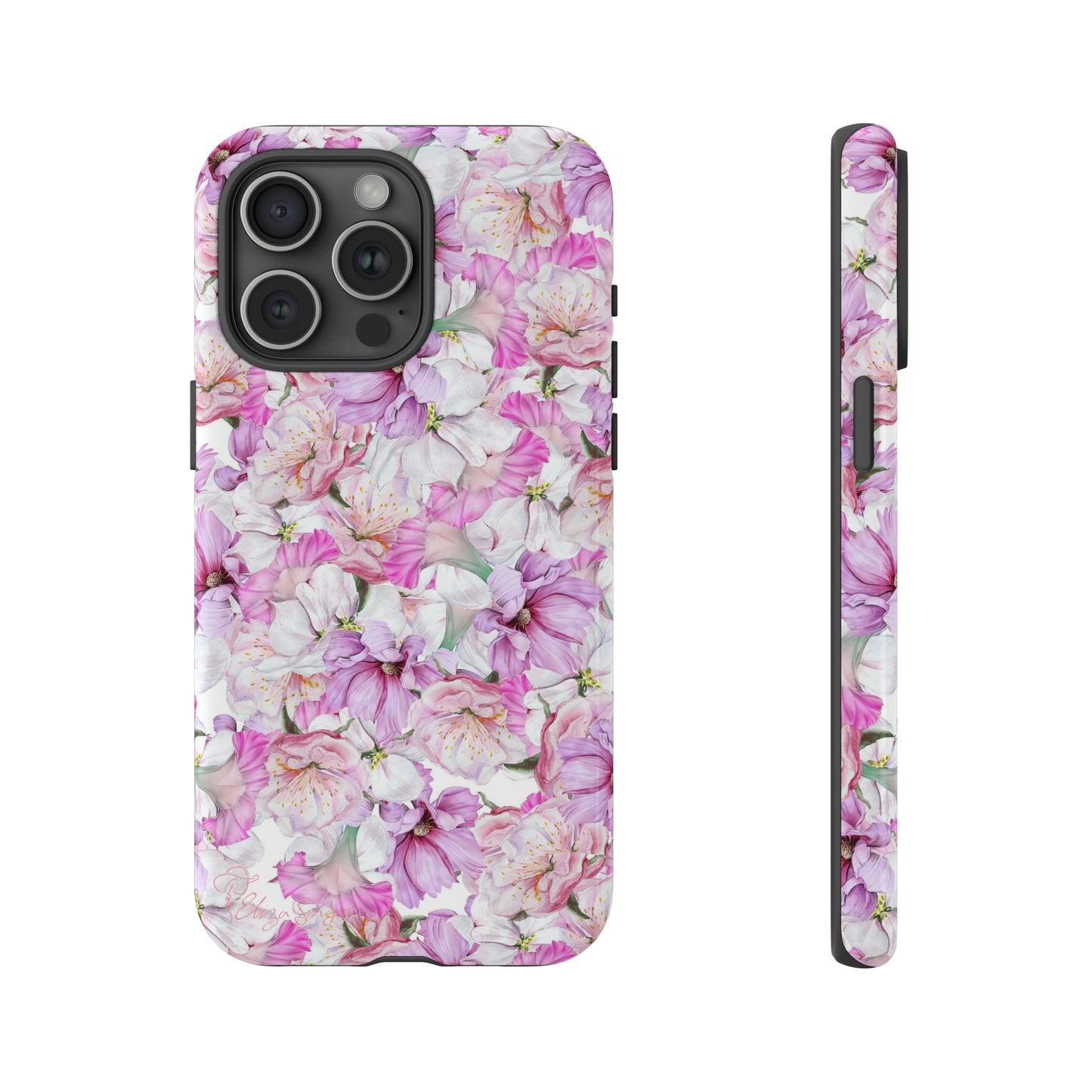 Peony Pink Flowers iPhone Case