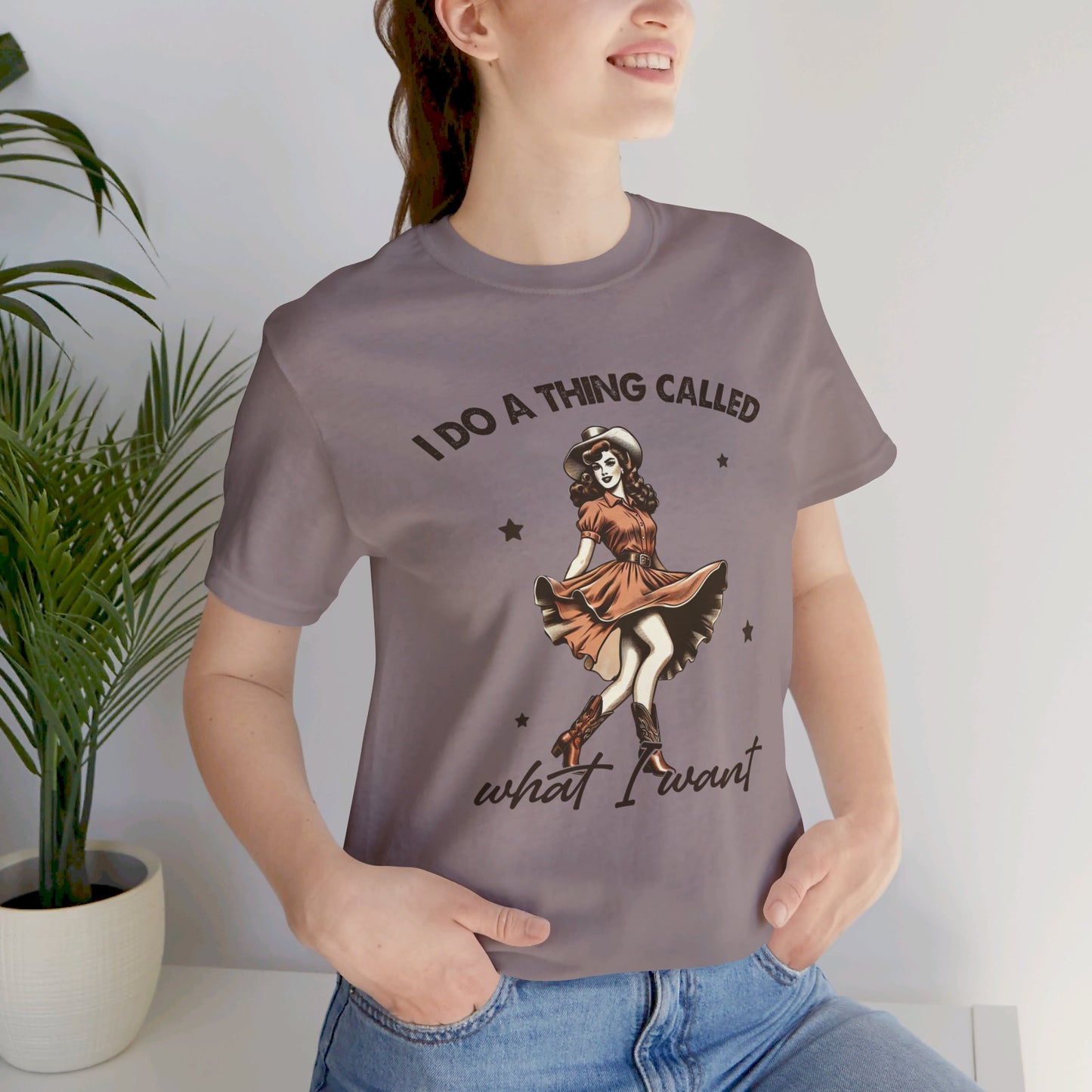 What I Like: Bella Canvas T-shirt with Vintage Cowgirl