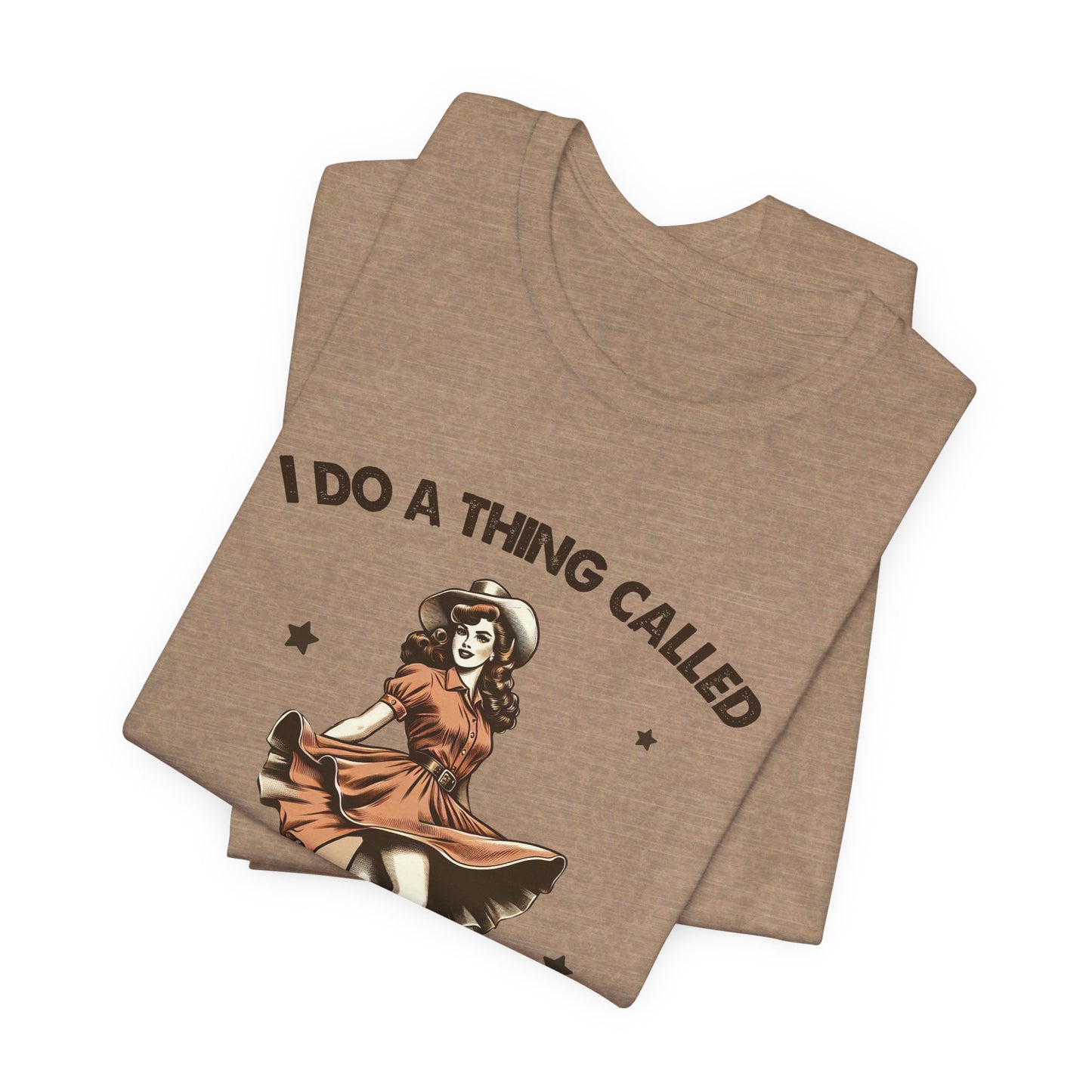 What I Like: Bella Canvas T-shirt with Vintage Cowgirl