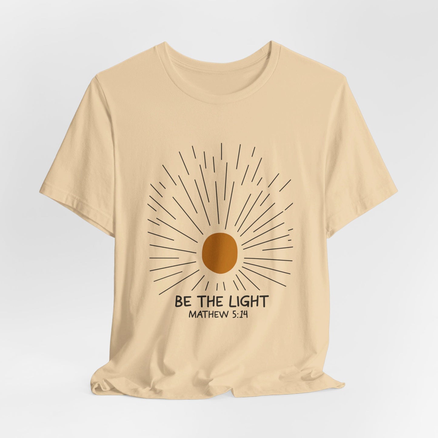 Be the Light: Minimalistic Sun Bella Canvas T-shirt