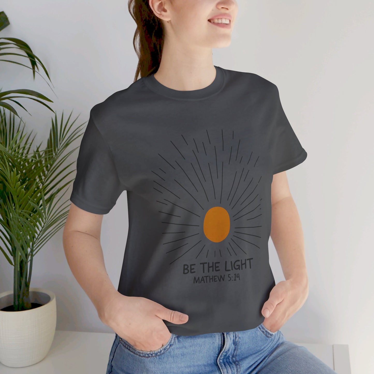 Be the Light: Minimalistic Sun Bella Canvas T-shirt
