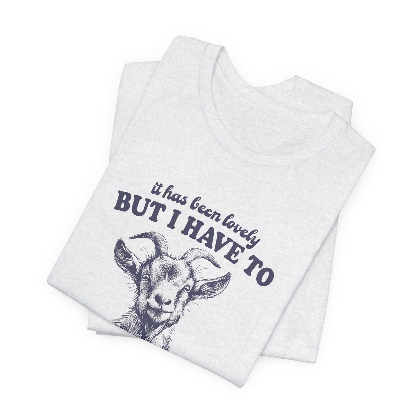 Goat Screams: Bella Canvas T-shirt with Cute Goat
