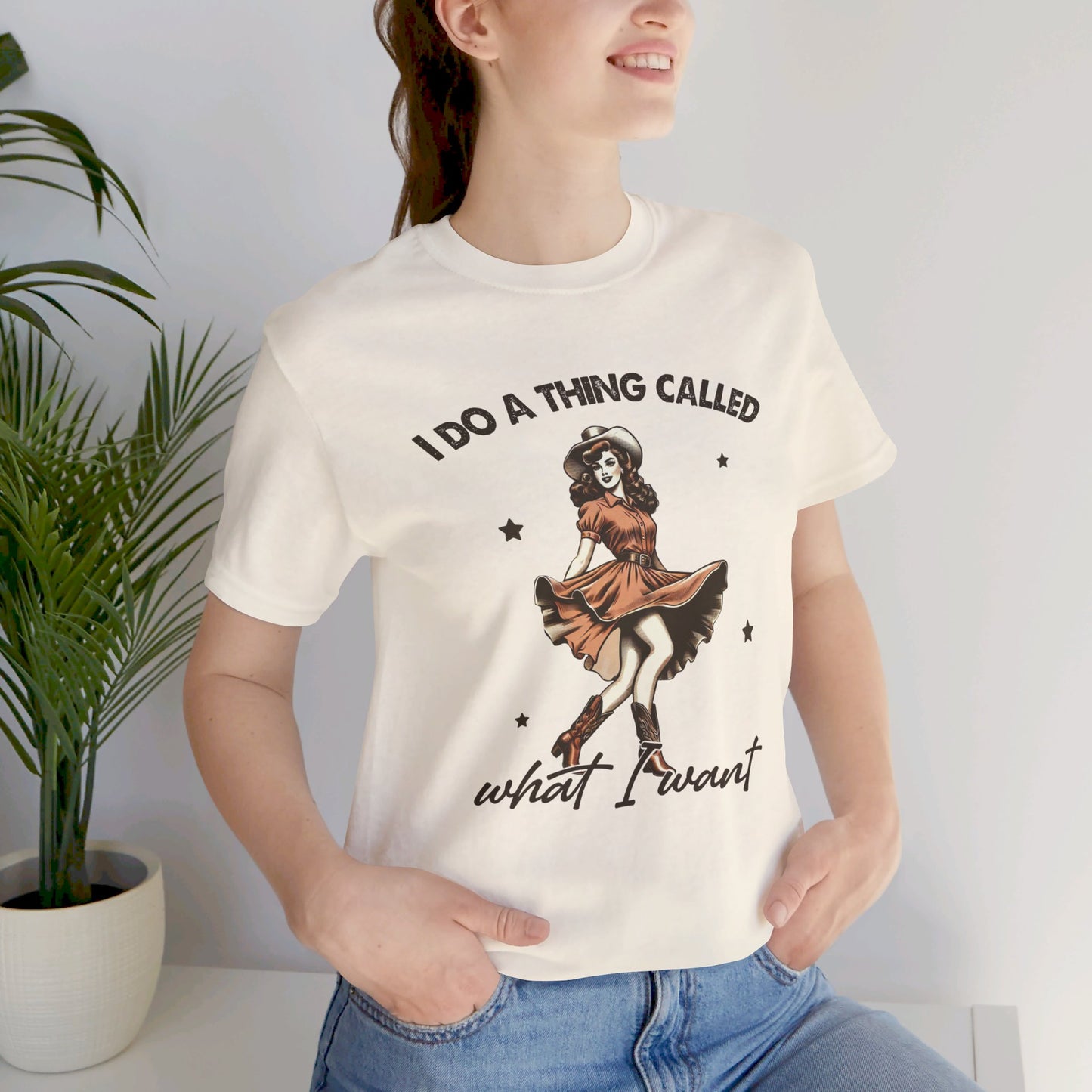 What I Like: Bella Canvas T-shirt with Vintage Cowgirl