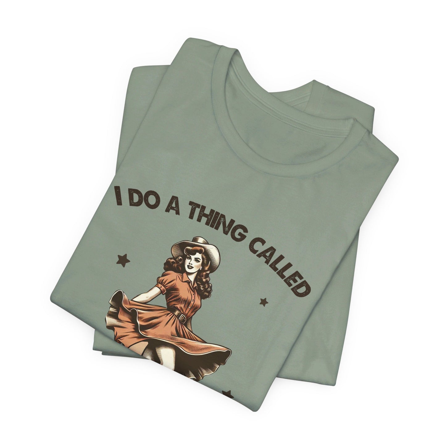 What I Like: Bella Canvas T-shirt with Vintage Cowgirl