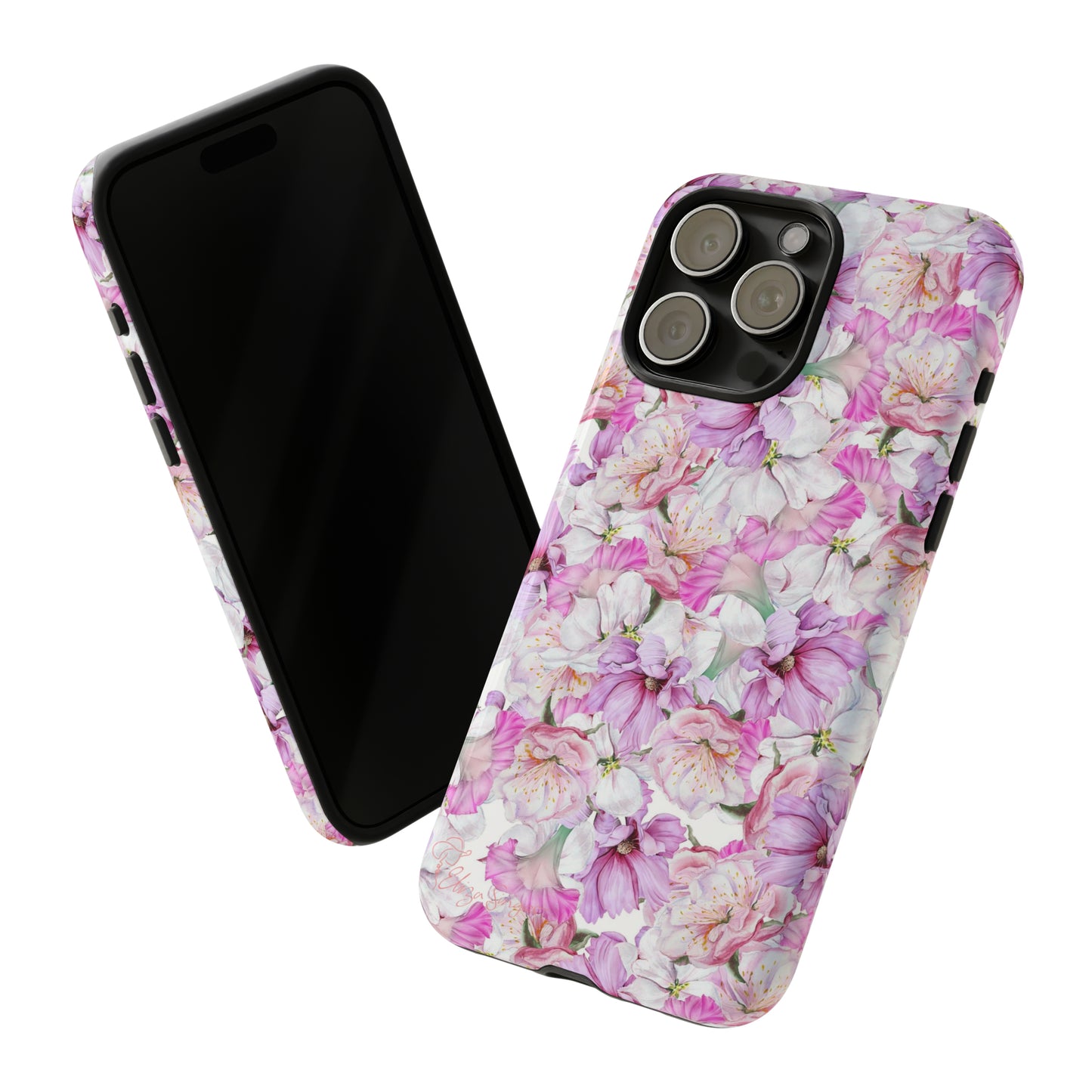 Peony Pink Flowers iPhone Case