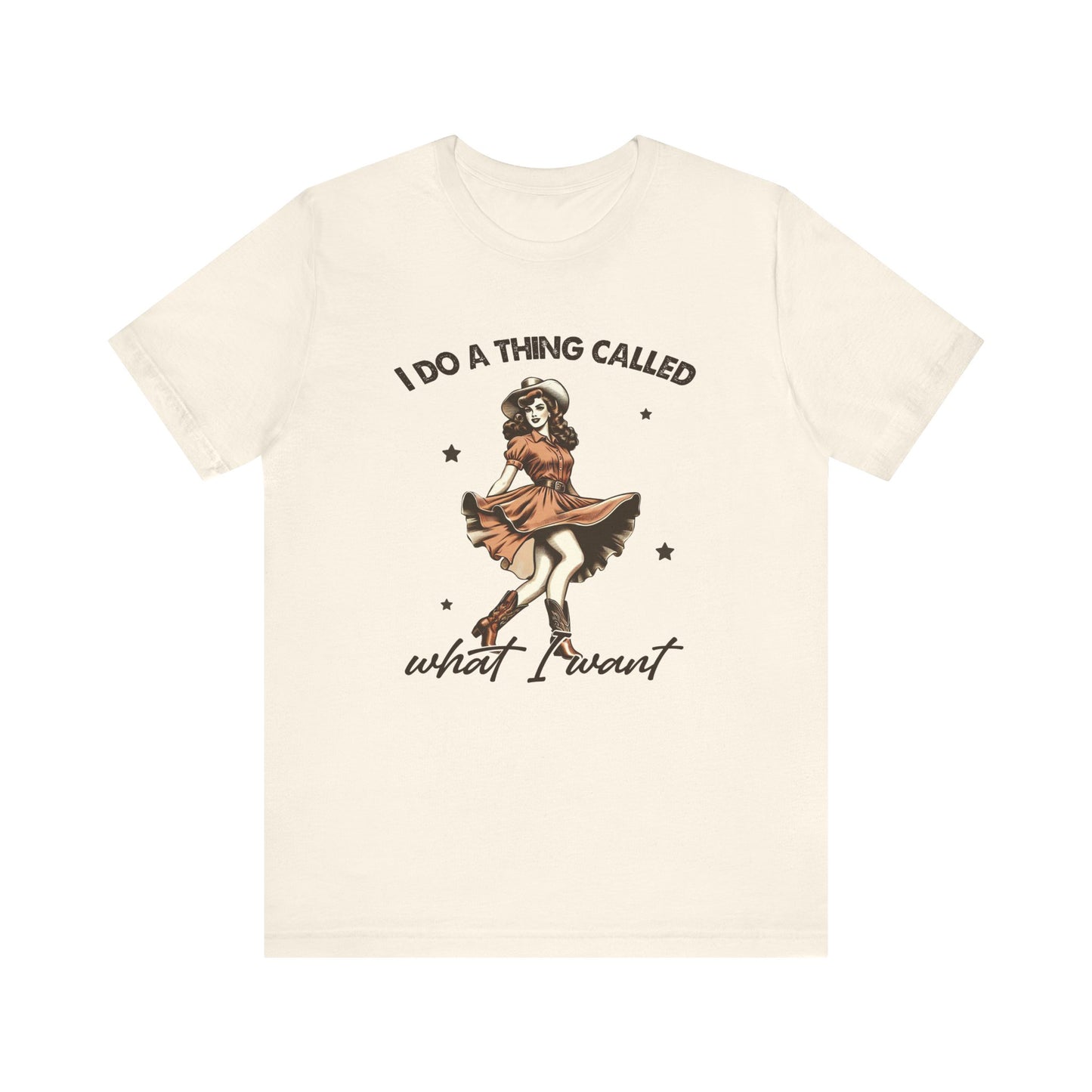 What I Like: Bella Canvas T-shirt with Vintage Cowgirl