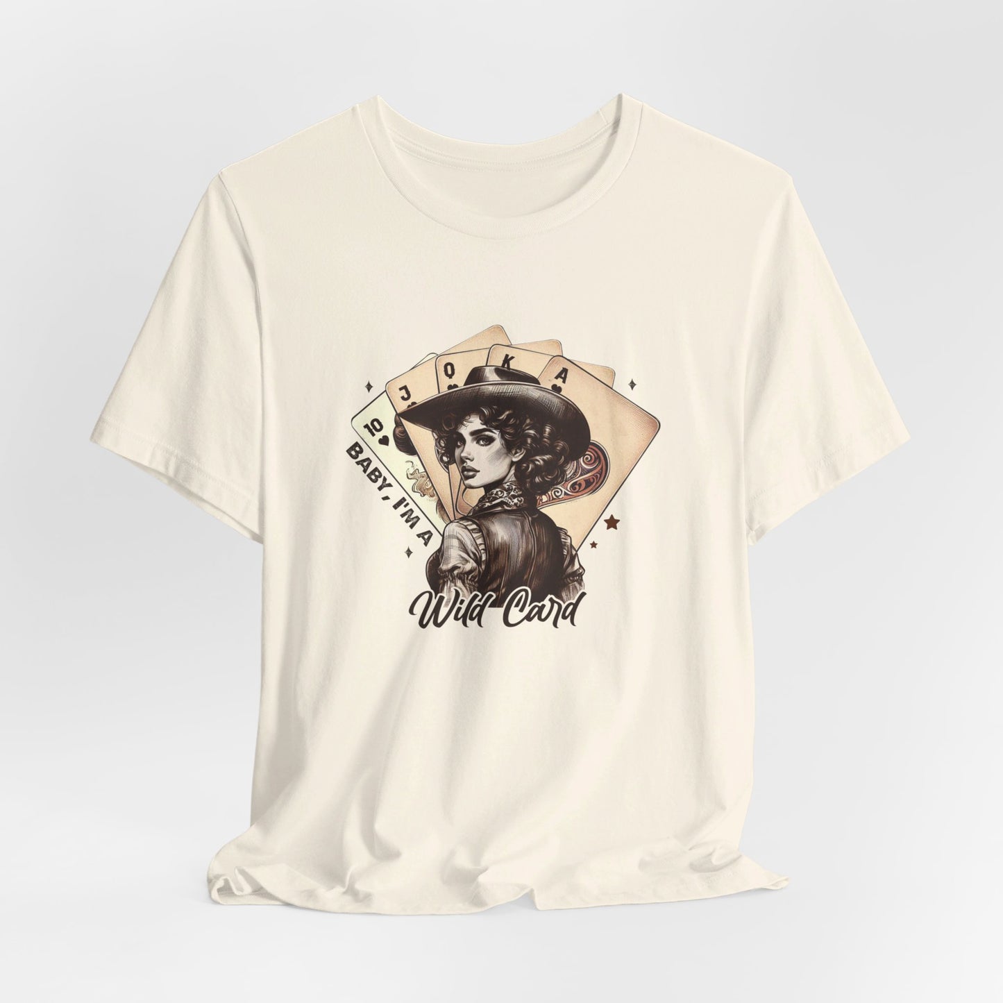 Wild Card: Bella Canvas T-shirt with Vintage Cowgirl