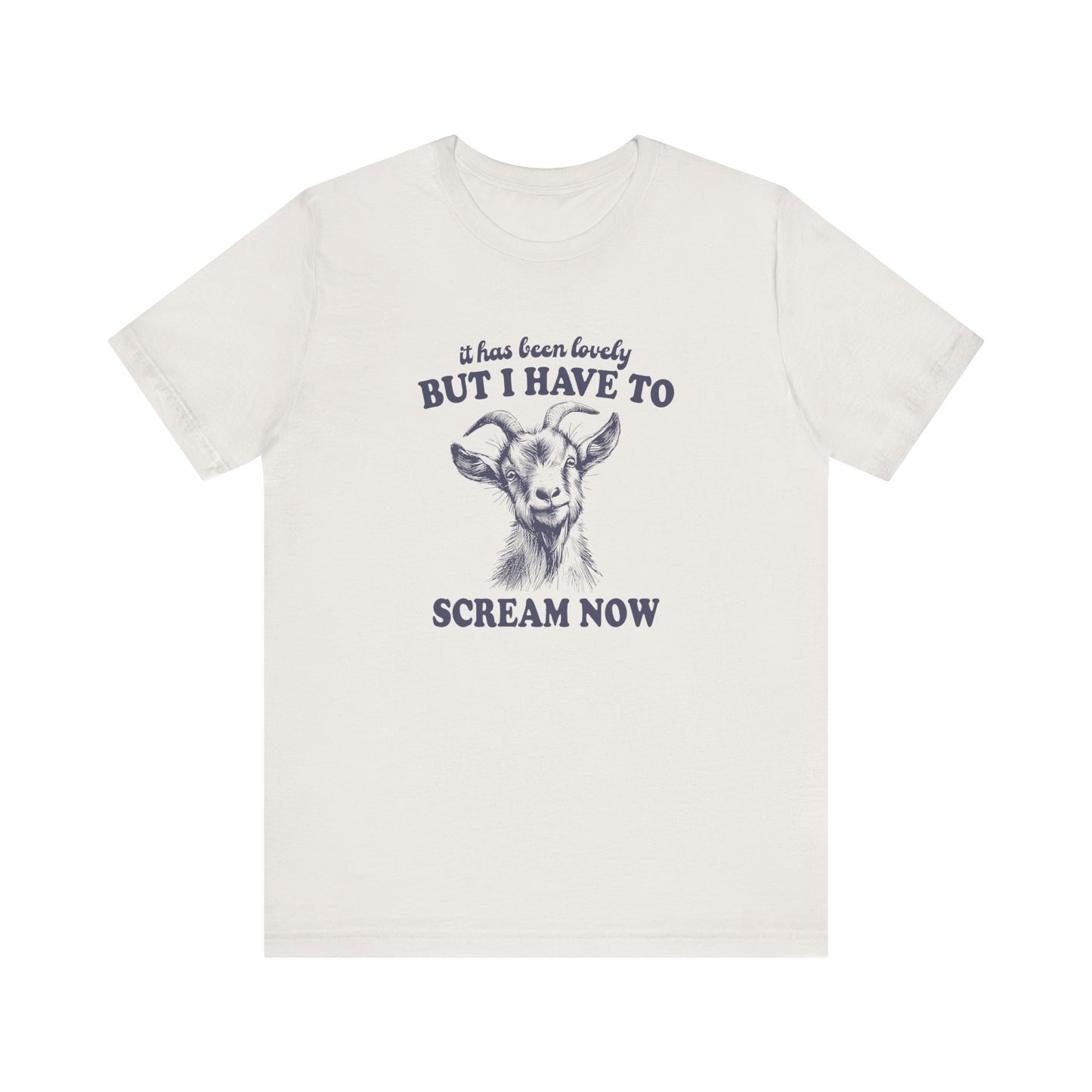 Goat Screams: Bella Canvas T-shirt with Cute Goat