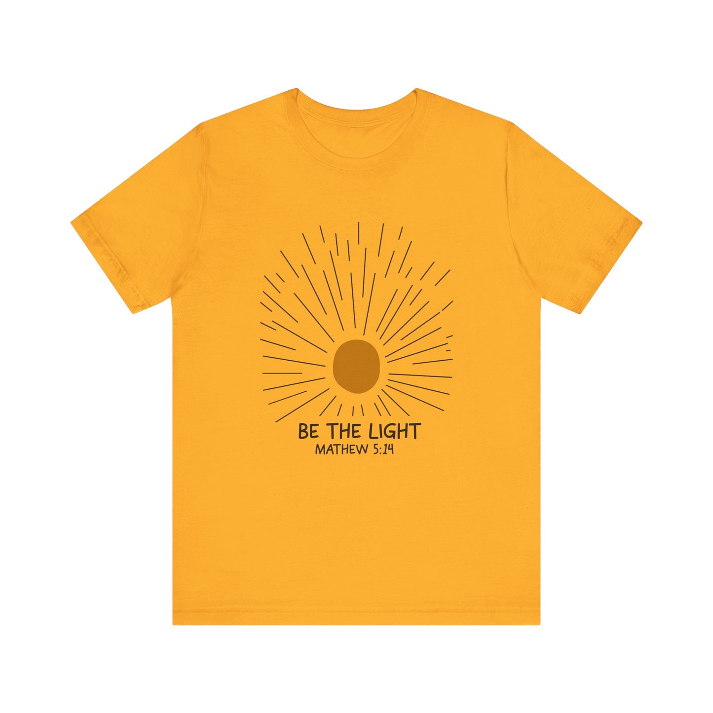 Be the Light: Minimalistic Sun Bella Canvas T-shirt