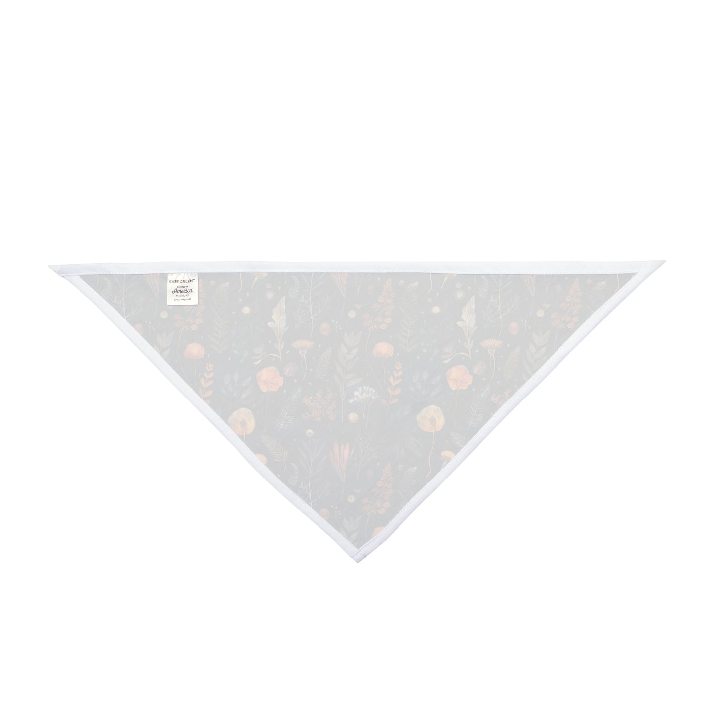Embrace the enchantment of the night with our Midnight Meadows Dog Bandana/Wild Rag. Dried wildflowers on a dark background create a mysterious and elegant look. Crafted from soft-spun polyester, this wild rag ensures comfort and style. Make your pup stand out on evening strolls with this exclusive design, available only at Eliza Singer.
