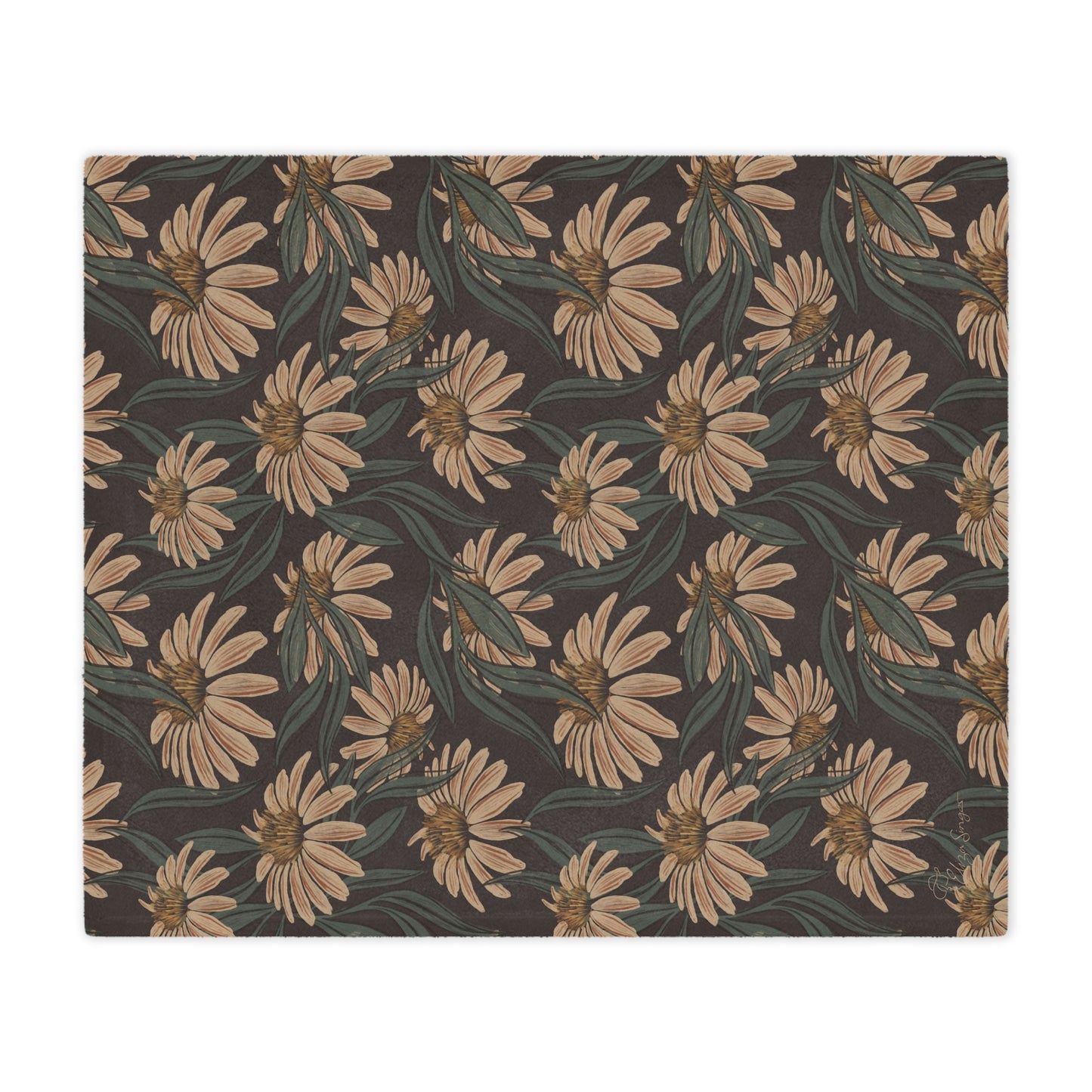 Boho Daisy Minky Blanket