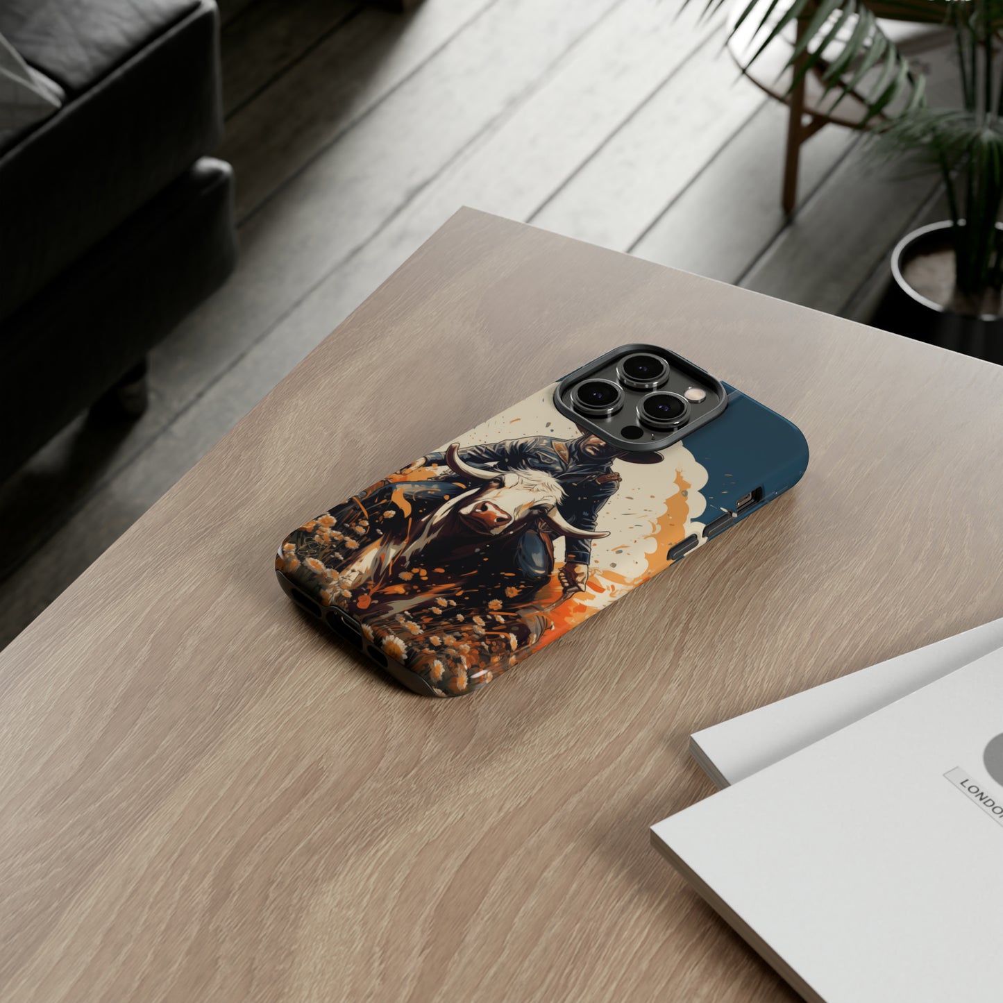 Time-Tested Charm: Immerse yourself in the charm of yesteryear with our Tough Cell Phone Case. Featuring a cowboy on a cow in a field of flowers, this design exudes retro vibes. Experience the perfect blend of vintage style and durable protection. Elevate your phone with a touch of timeless allure. #ElizaSinger #PhoneCase #VintageCharm