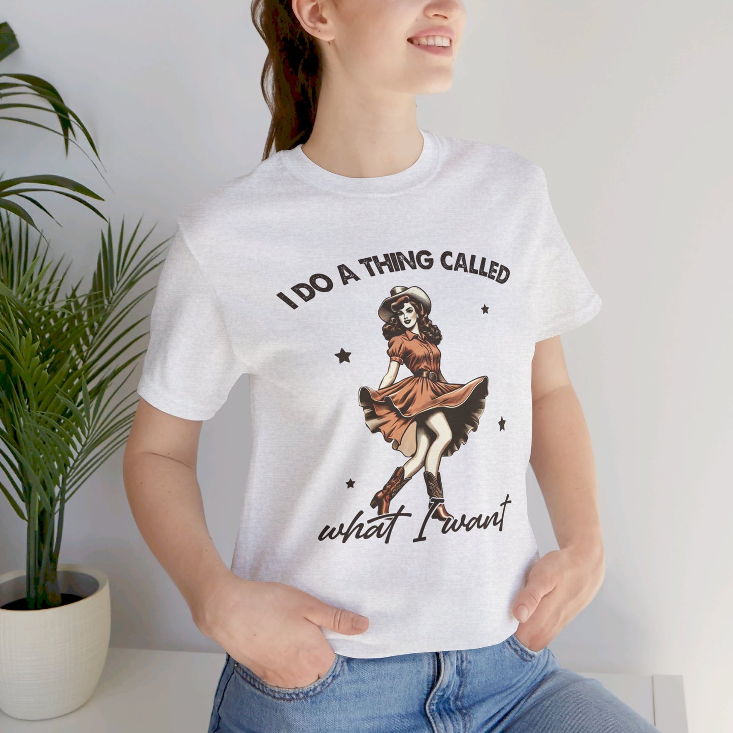 What I Like: Bella Canvas T-shirt with Vintage Cowgirl