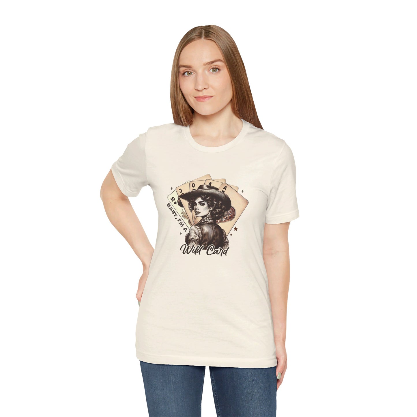 Wild Card: Bella Canvas T-shirt with Vintage Cowgirl