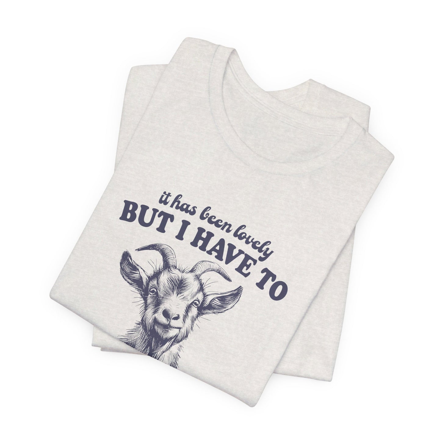Goat Screams: Bella Canvas T-shirt with Cute Goat