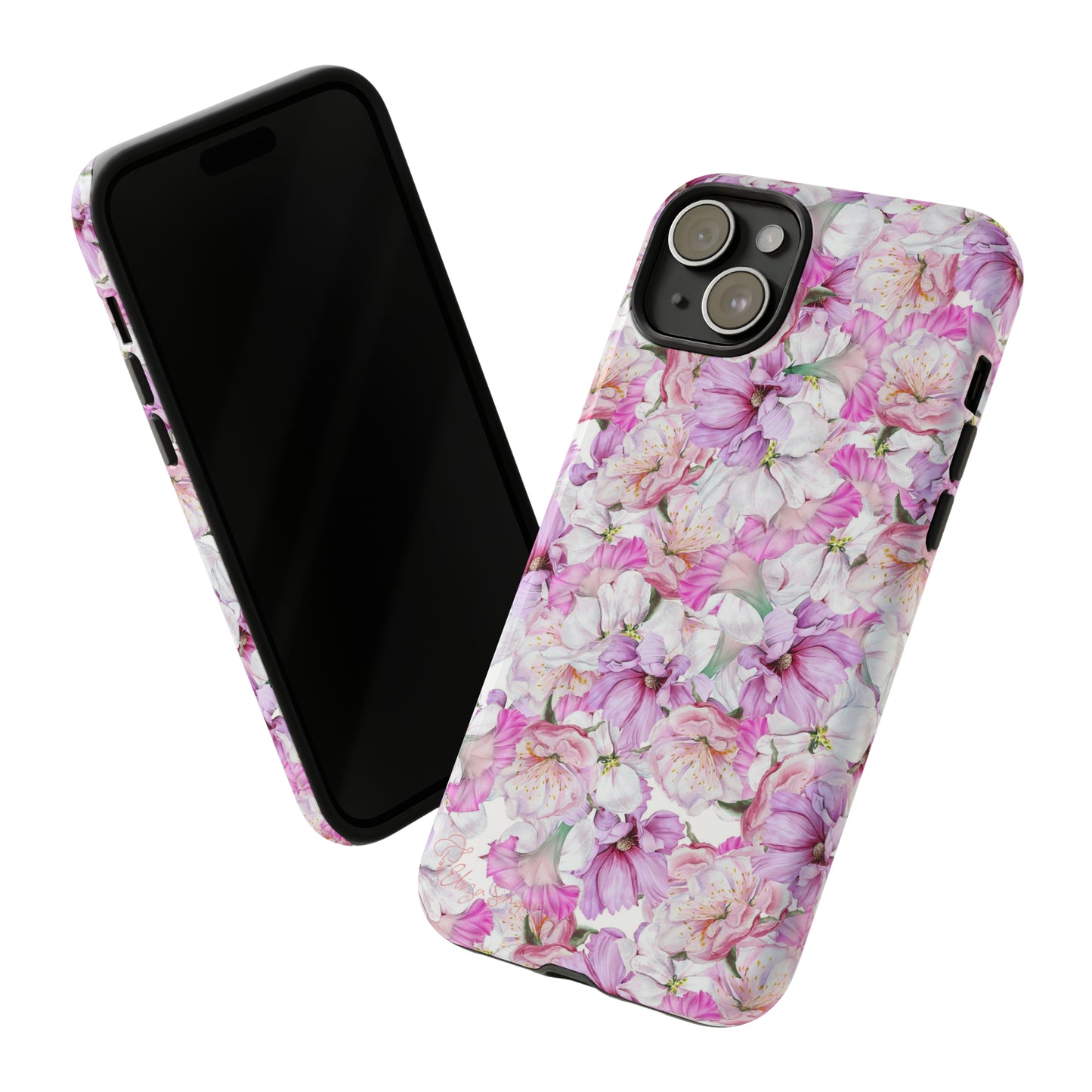 Peony Pink Flowers iPhone Case