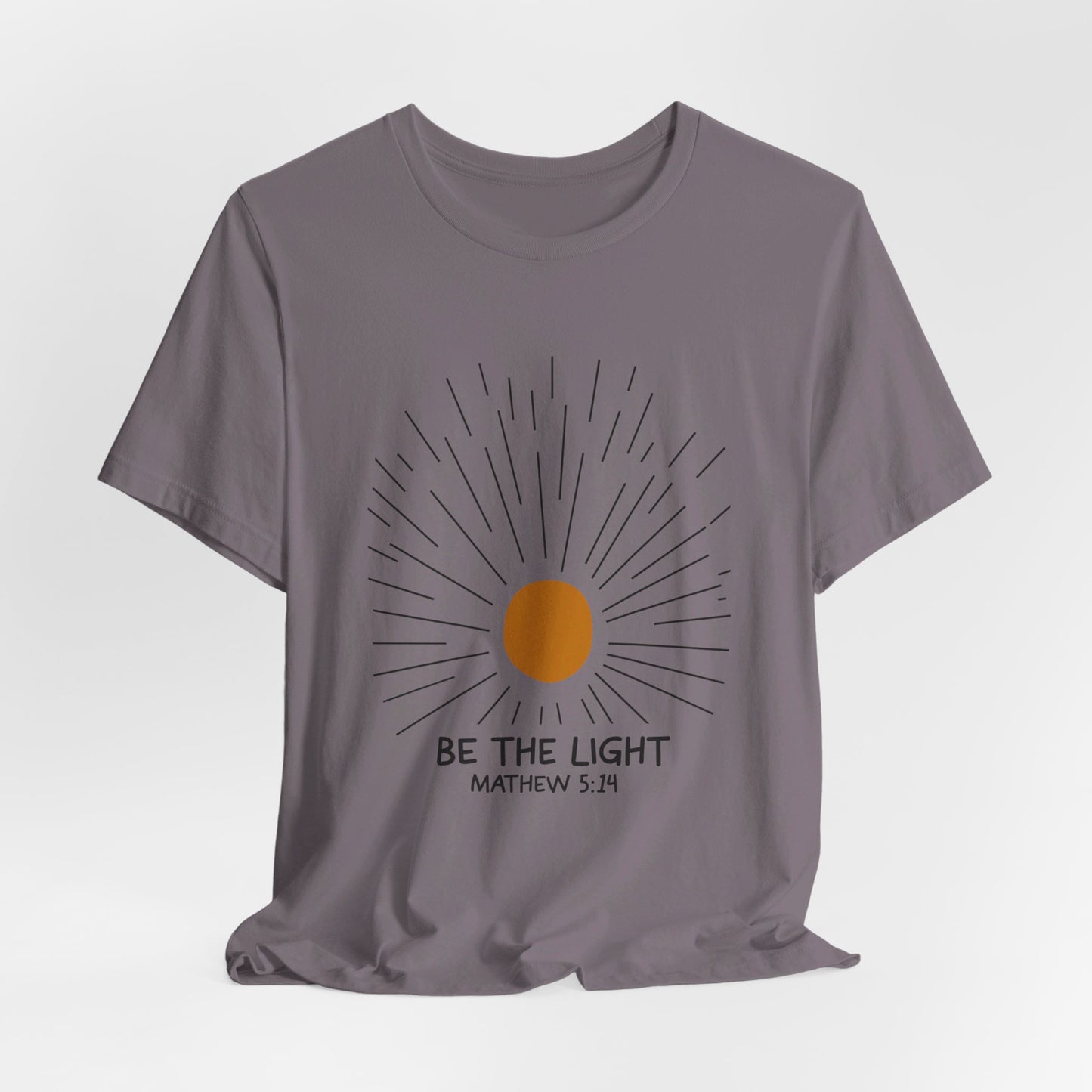 Be the Light: Minimalistic Sun Bella Canvas T-shirt