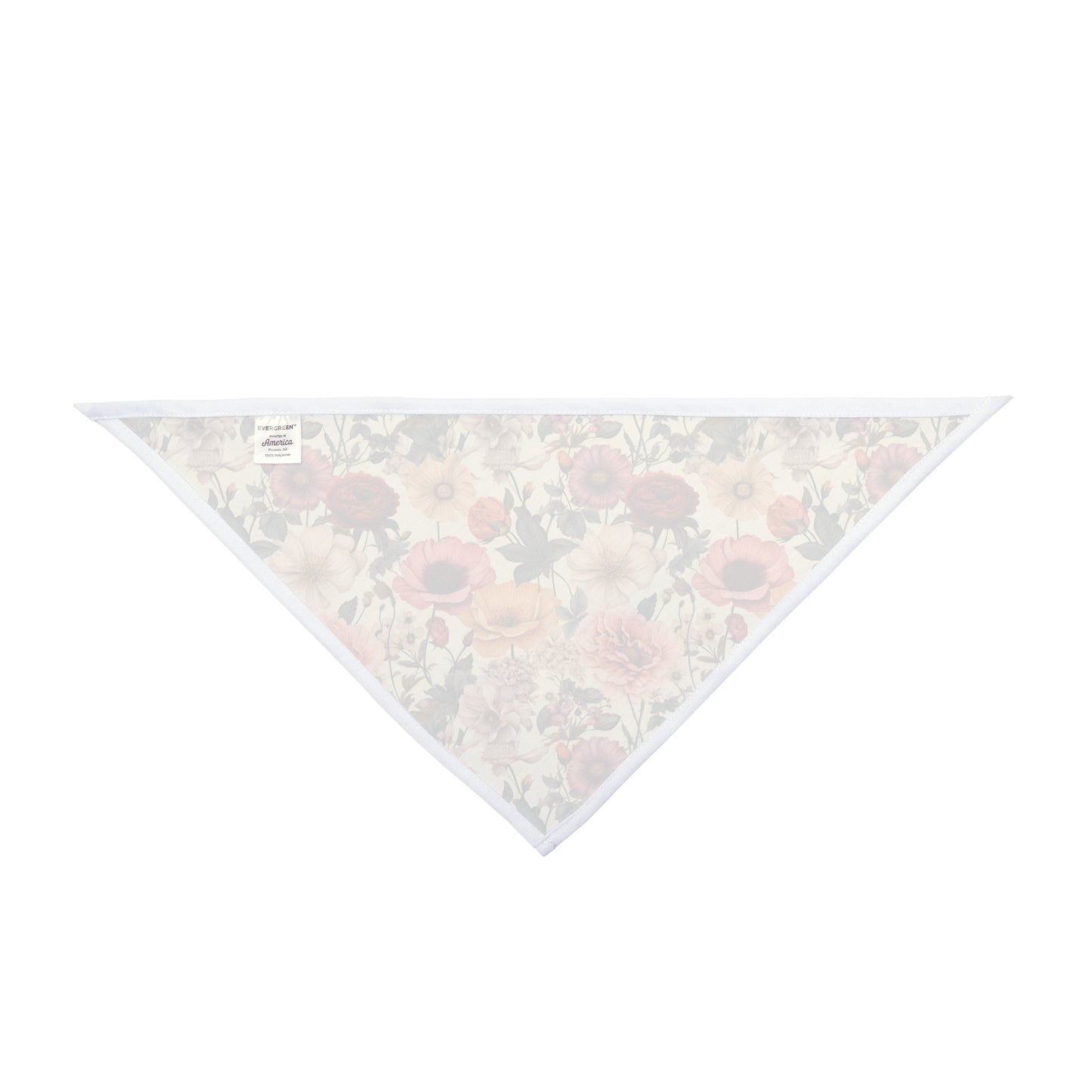 Embrace vintage charm with our Vintage Petals Dog Bandana/Wild Rag. Realistic flowers in shades of sand, cream, orange, and yellows create a muted, old-style elegance. Crafted from soft-spun polyester, this wild rag ensures comfort and style. Make a statement on every adventure with this exclusive design, available only at Eliza Singer.