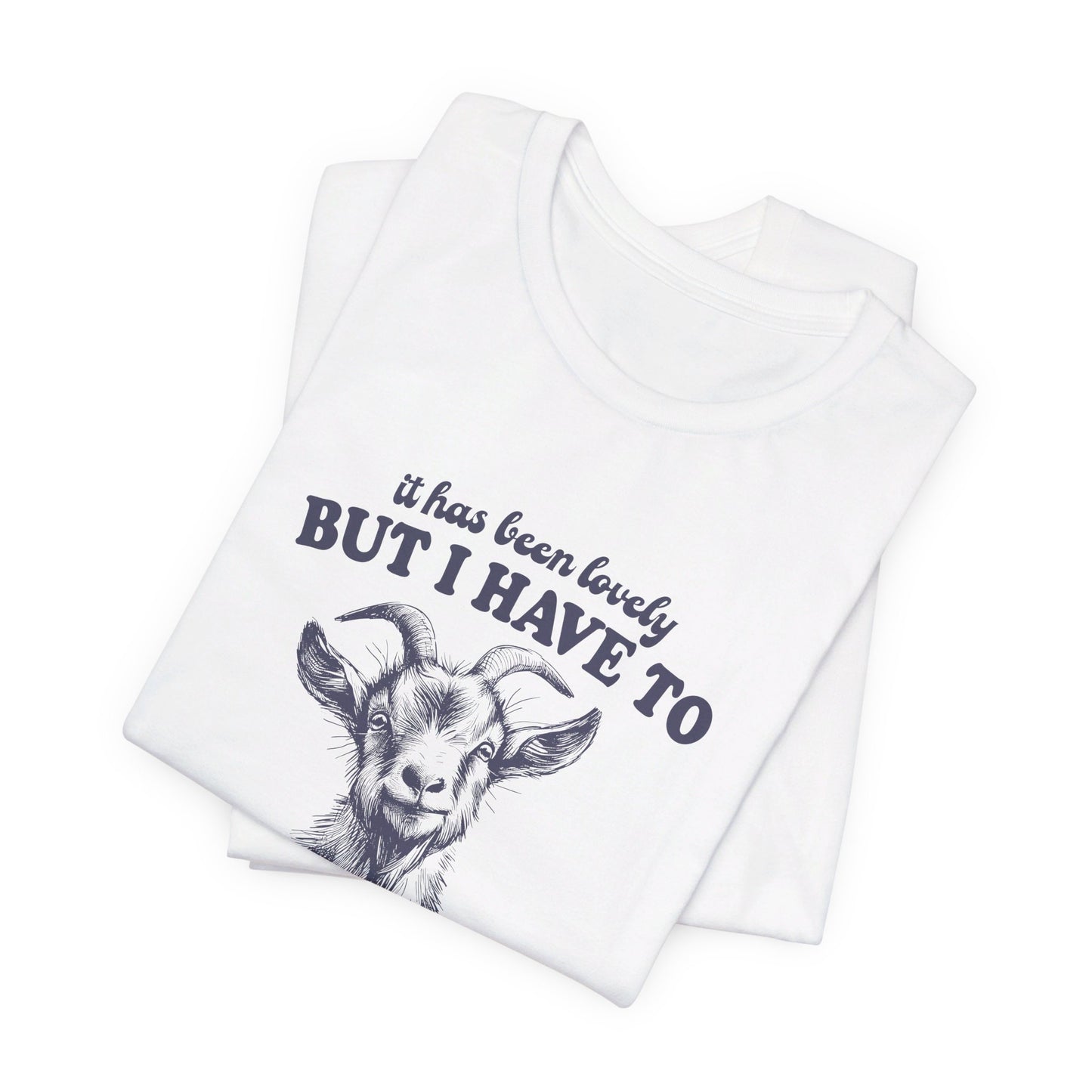Goat Screams: Bella Canvas T-shirt with Cute Goat