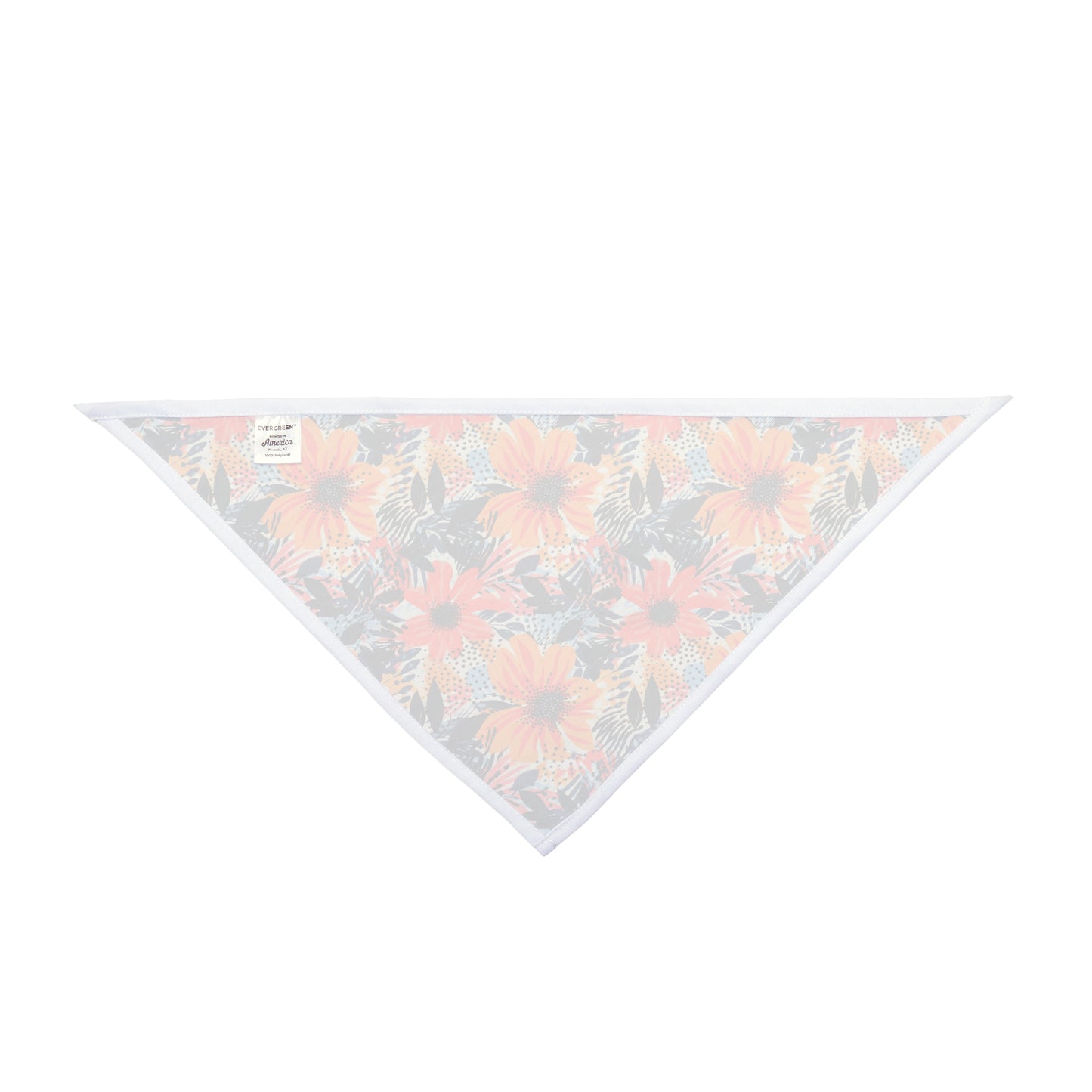 Unleash the beauty of a sunset with our Abstract Sunset Blooms Dog Bandana/Wild Rag. Shades of orange flowers on an abstract background with touches of black create a mesmerizing and artistic look. Crafted from soft-spun polyester, this wild rag ensures comfort and style. Make a bold statement on every adventure with this exclusive design, available only at Eliza Singer.