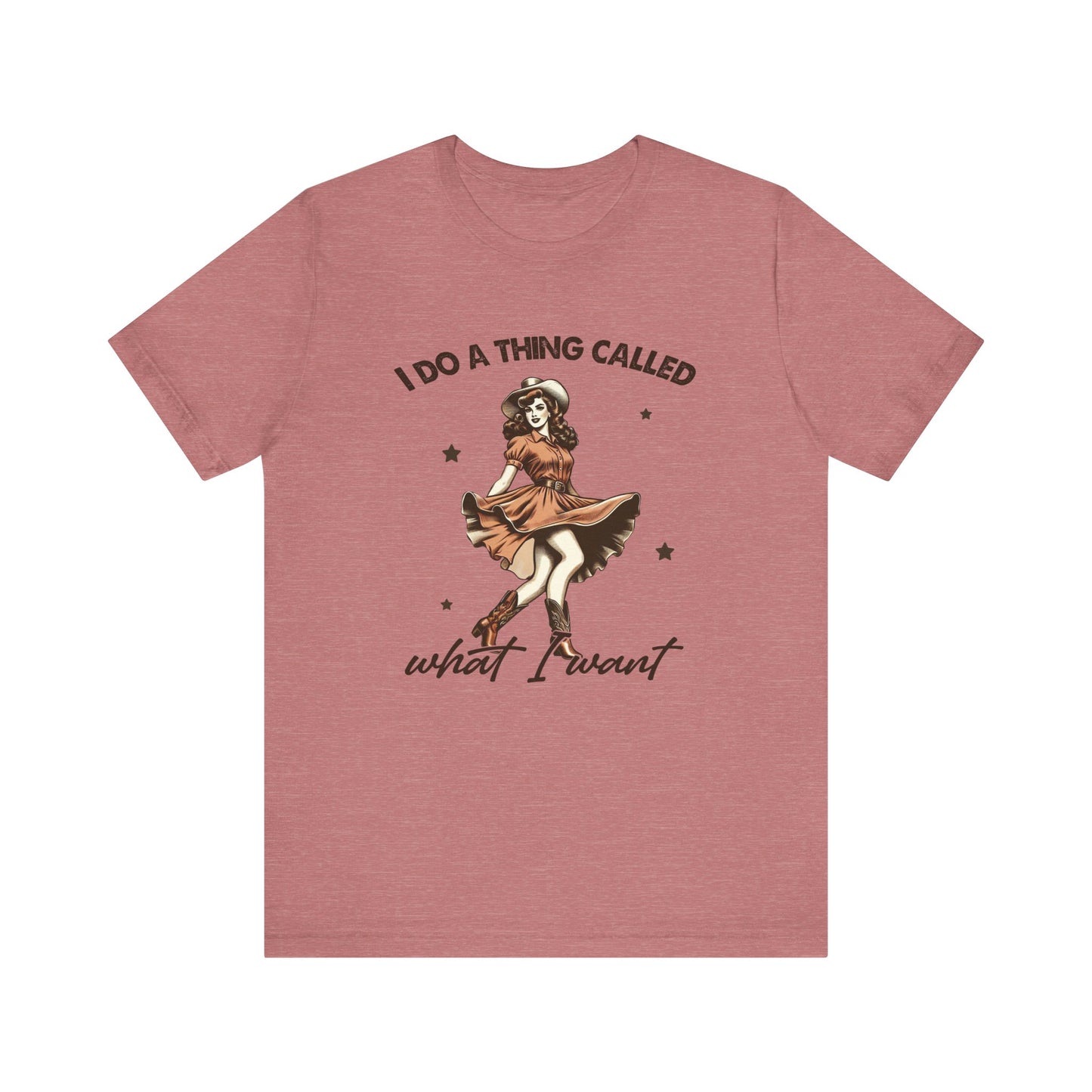 What I Like: Bella Canvas T-shirt with Vintage Cowgirl