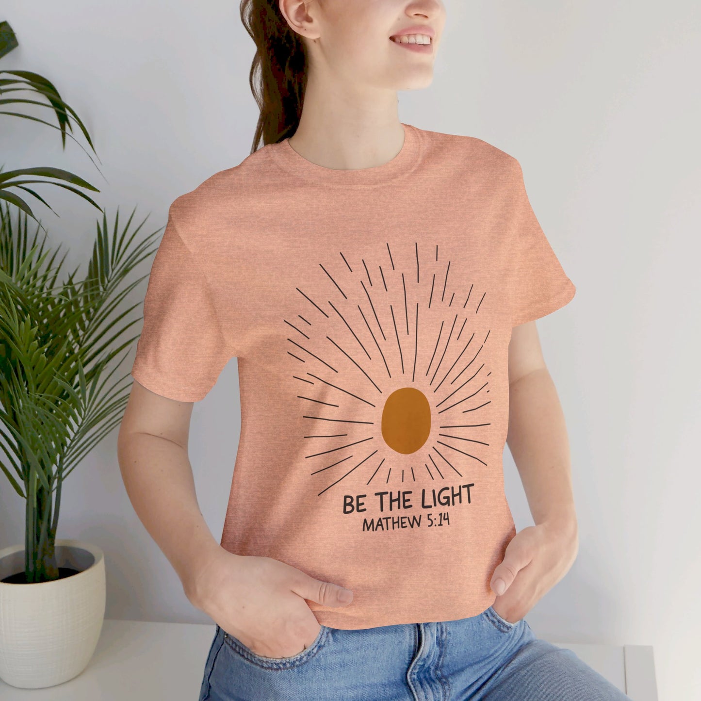 Be the Light: Minimalistic Sun Bella Canvas T-shirt