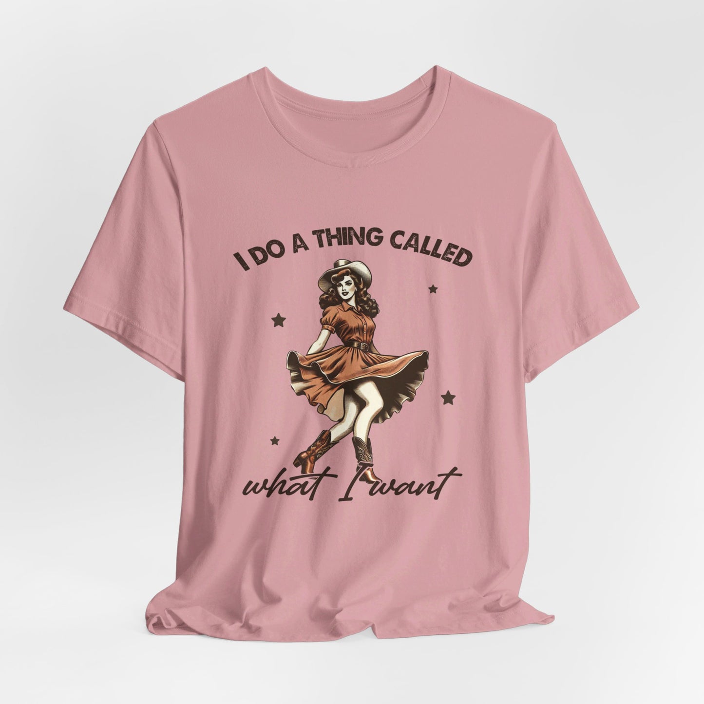 What I Like: Bella Canvas T-shirt with Vintage Cowgirl