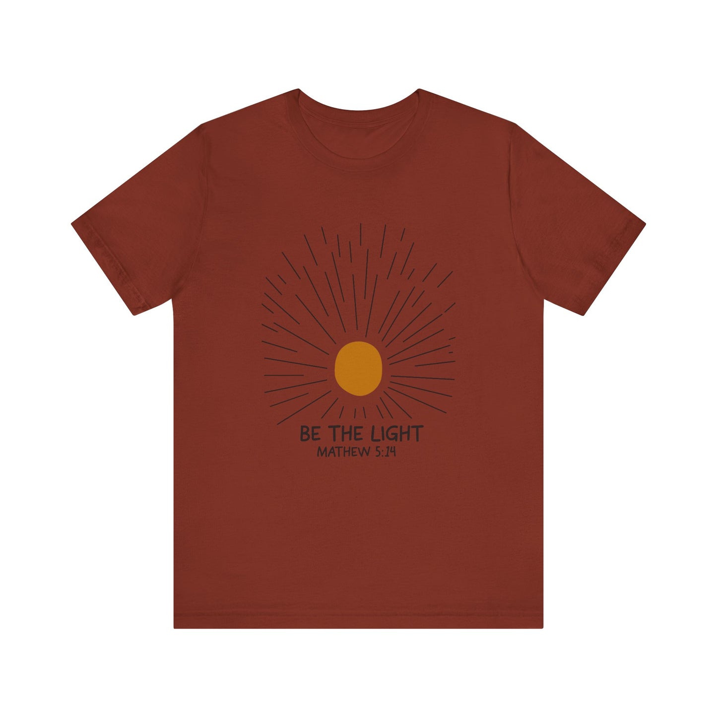 Be the Light: Minimalistic Sun Bella Canvas T-shirt
