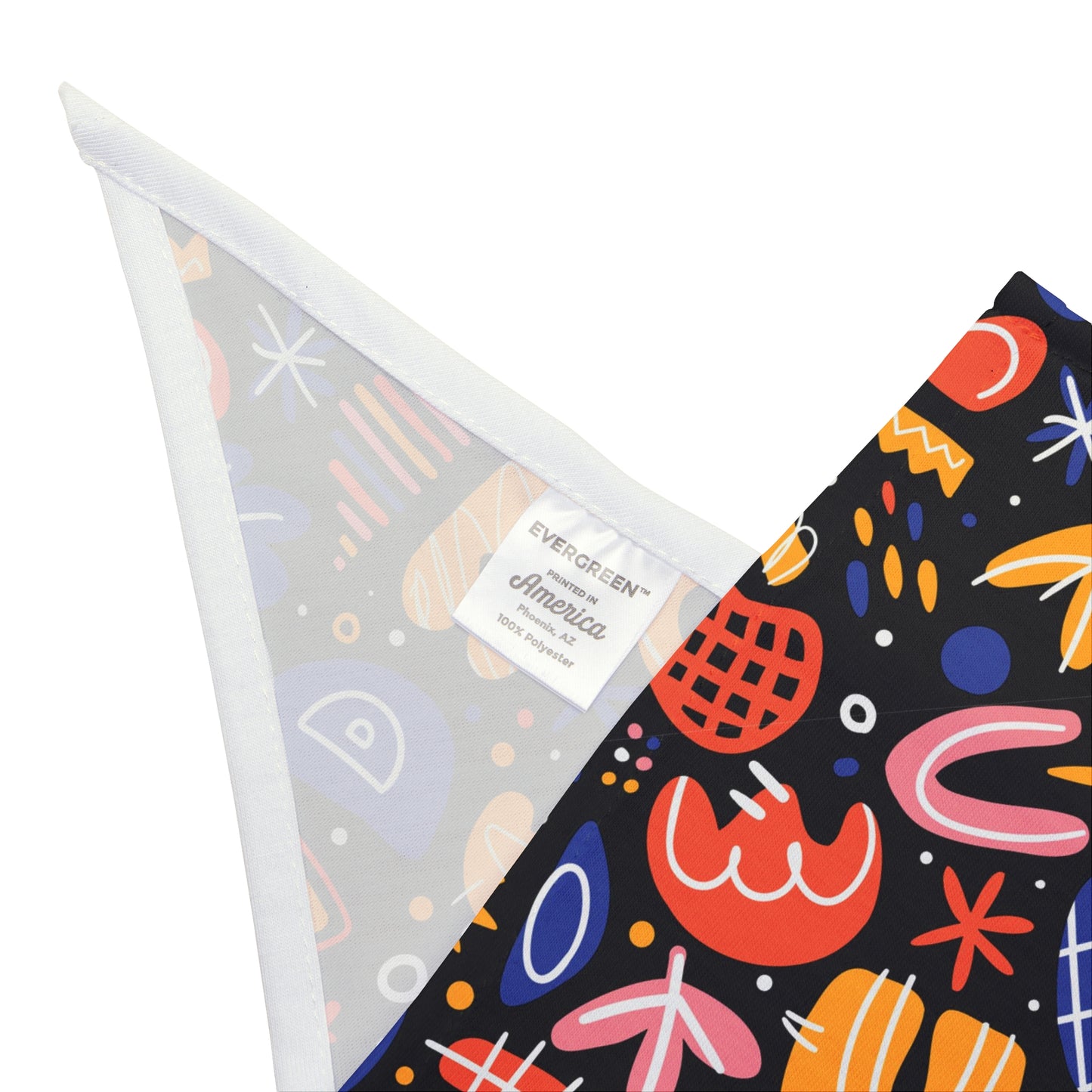 Add a touch of whimsy to your dog's wardrobe with our Doodle Delight Dog Bandana/Wild Rag. Featuring doodles in various colors, this playful design brings joy to every adventure. Crafted from soft-spun polyester, this wild rag ensures comfort and style. Exclusive to Eliza Singer, because your dog deserves a dash of fun.