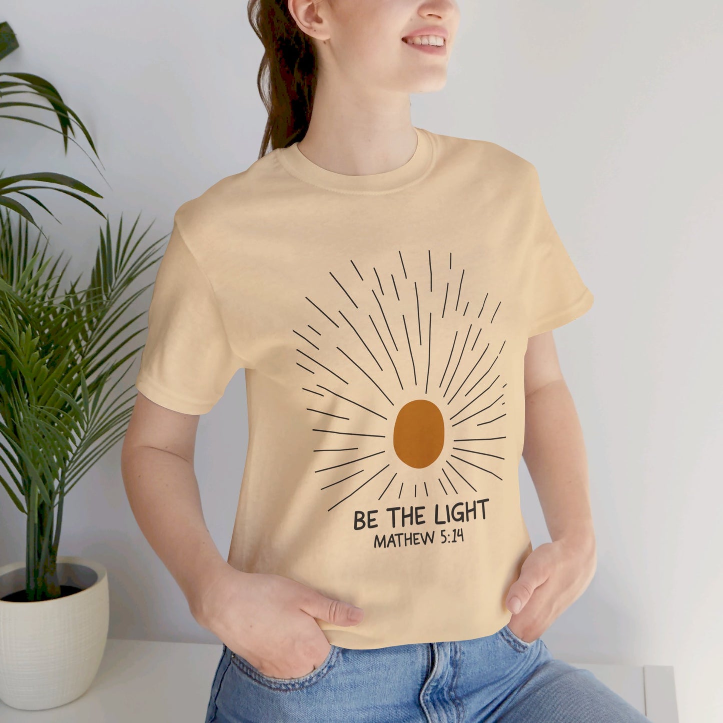 Be the Light: Minimalistic Sun Bella Canvas T-shirt