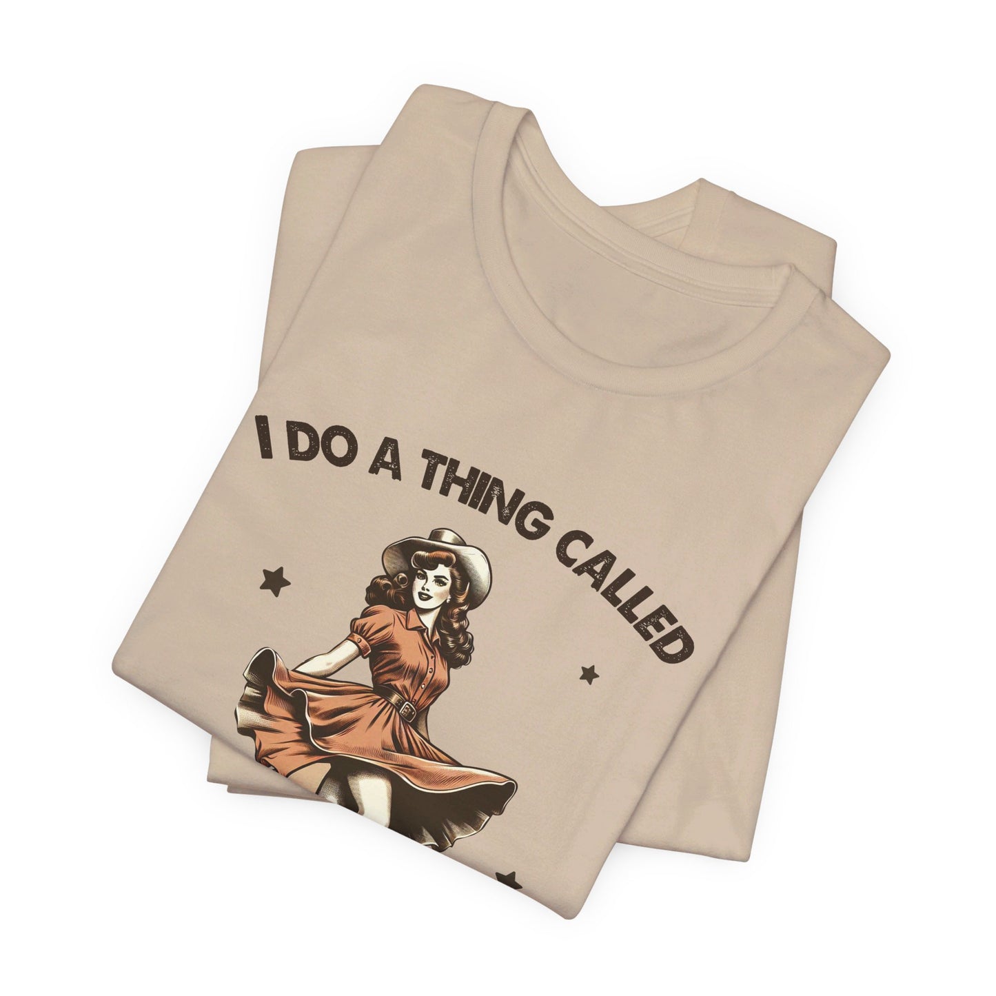 What I Like: Bella Canvas T-shirt with Vintage Cowgirl