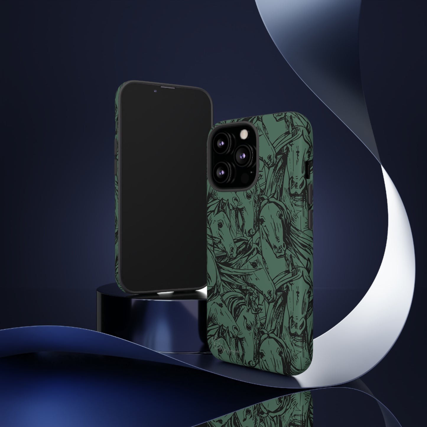 Gallop in Style: Horse Art Western Design iPhone Tough Protective Cover. Featuring a Scribble Horse Drawing, this makes the perfect equestrian gift. Compatible with iPhone 15, 14, 13, XS, XR Pro/Max/Mini/P/Plus. Unleash the Rider in You with Style and Durability. #ElizaSinger #PhoneCase #EquestrianGift