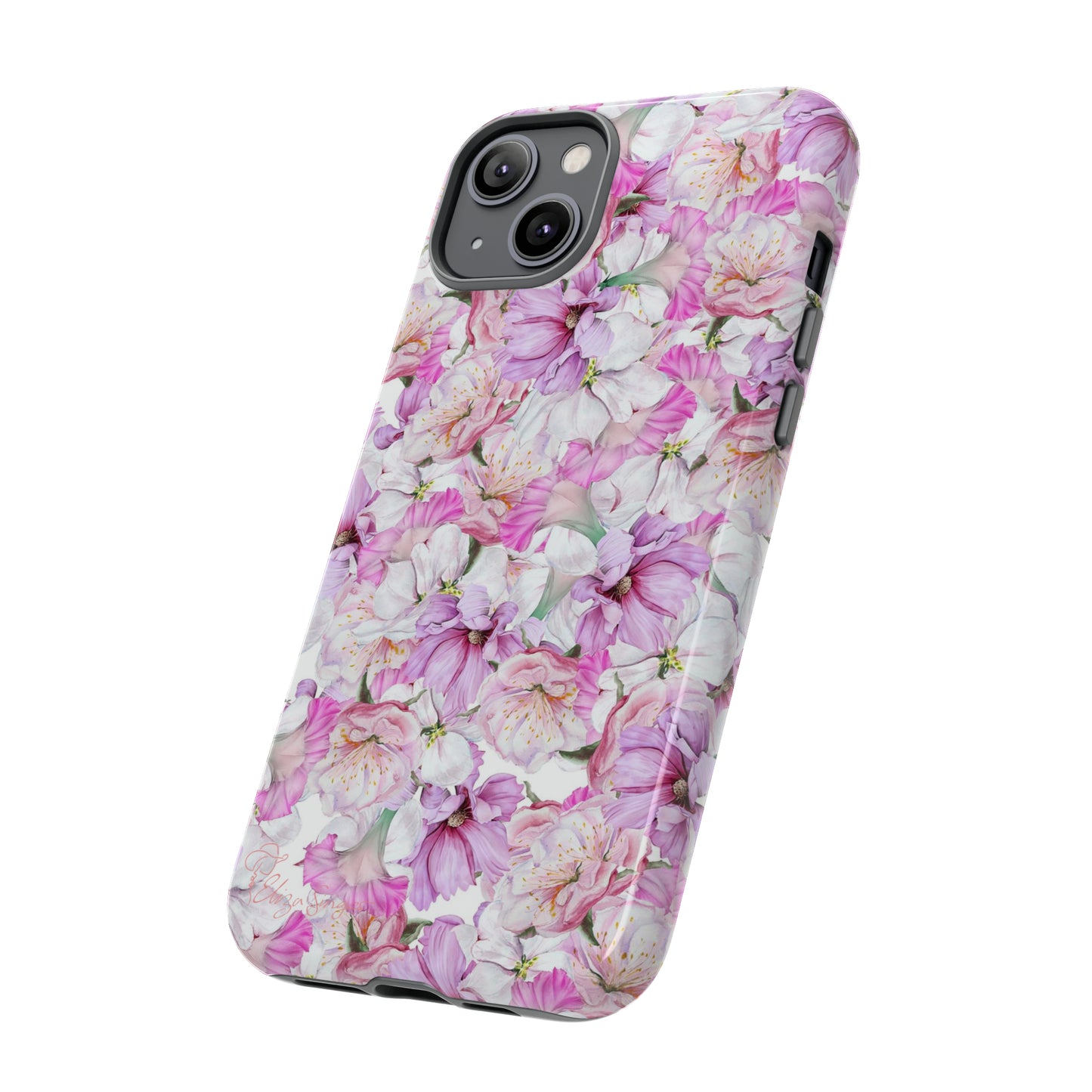 Peony Pink Flowers iPhone Case