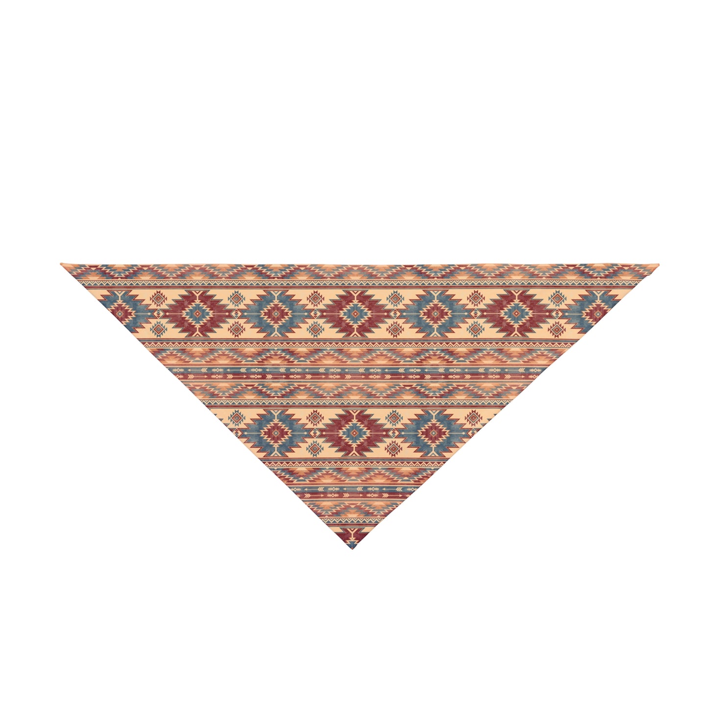 Elevate your dog's style with our Muted Aztec Dog Bandana/Wild Rag. The aztec design in a muted color scheme adds a touch of sophistication. Crafted from soft-spun polyester, this wild rag ensures comfort and style. Make every outing a fashion statement with this exclusive design, available only at Eliza Singer.