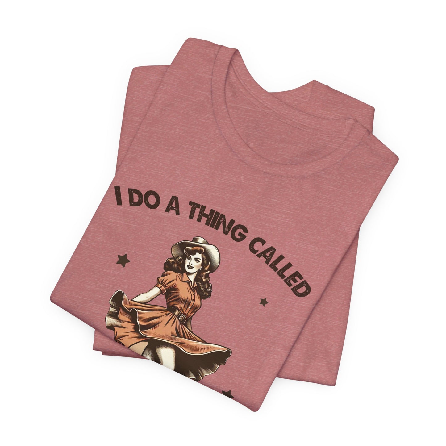What I Like: Bella Canvas T-shirt with Vintage Cowgirl