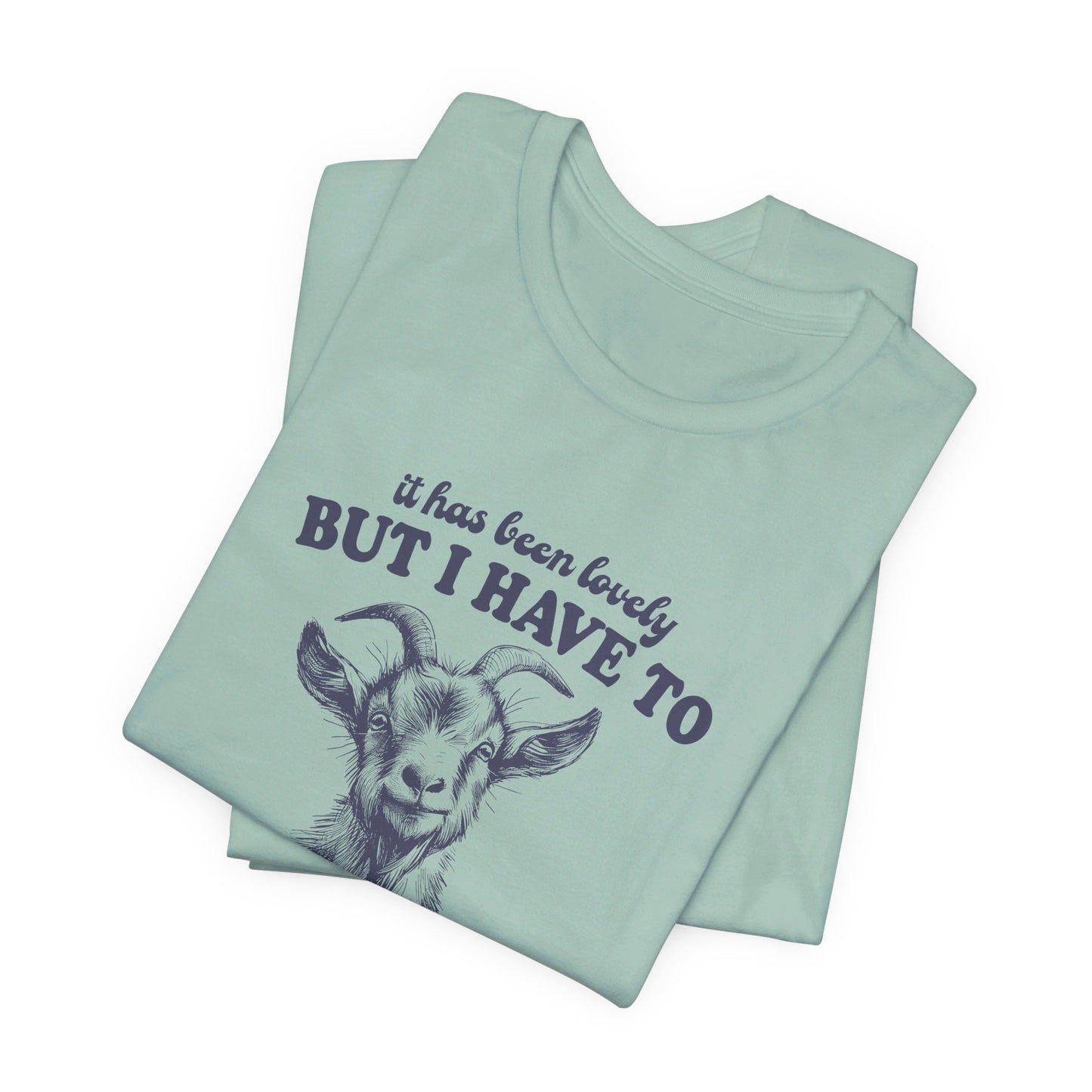 Goat Screams: Bella Canvas T-shirt with Cute Goat