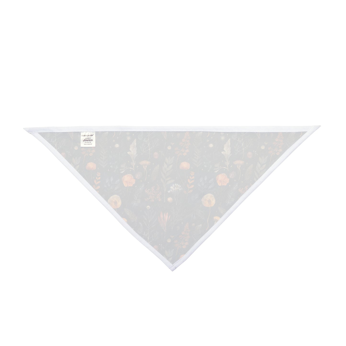 Embrace the enchantment of the night with our Midnight Meadows Dog Bandana/Wild Rag. Dried wildflowers on a dark background create a mysterious and elegant look. Crafted from soft-spun polyester, this wild rag ensures comfort and style. Make your pup stand out on evening strolls with this exclusive design, available only at Eliza Singer.