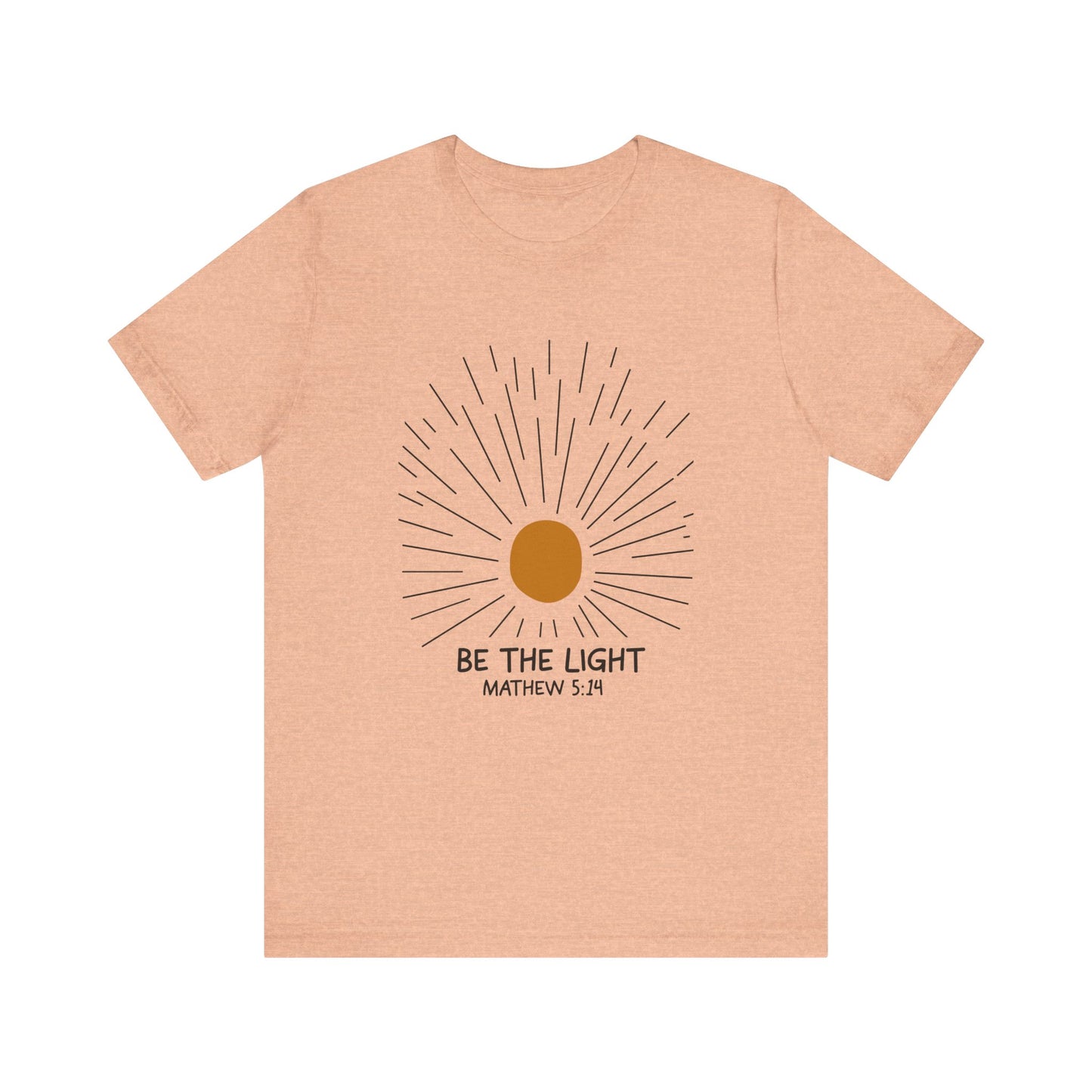 Be the Light: Minimalistic Sun Bella Canvas T-shirt