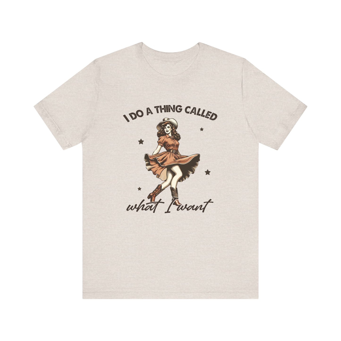 What I Like: Bella Canvas T-shirt with Vintage Cowgirl