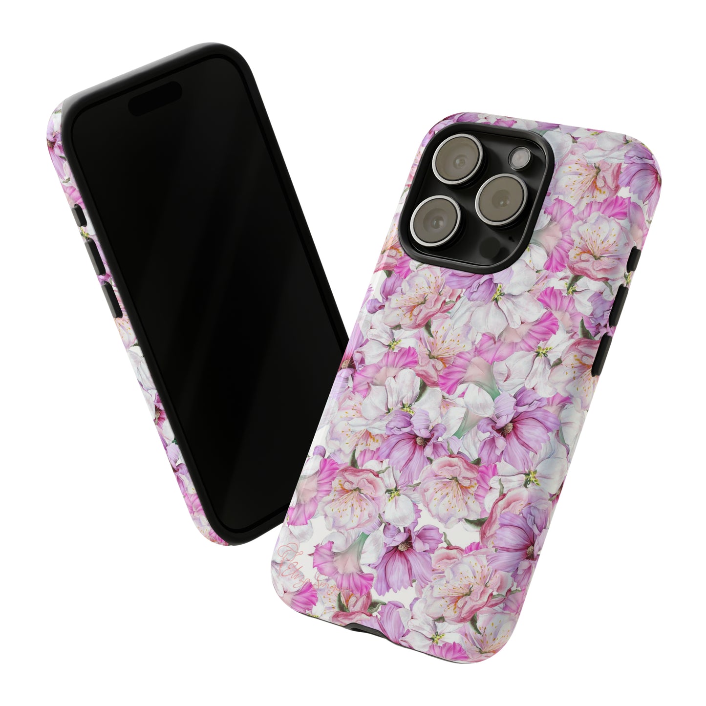 Peony Pink Flowers iPhone Case