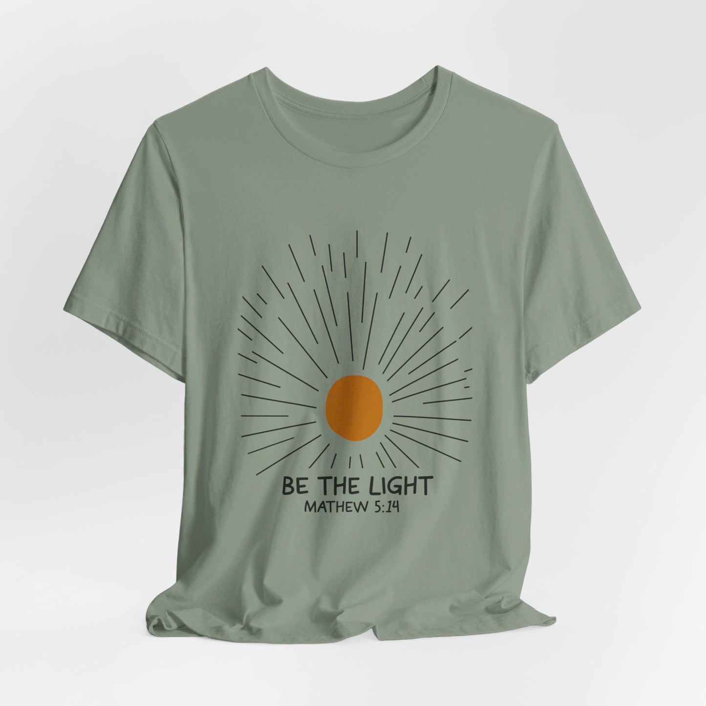 Be the Light: Minimalistic Sun Bella Canvas T-shirt