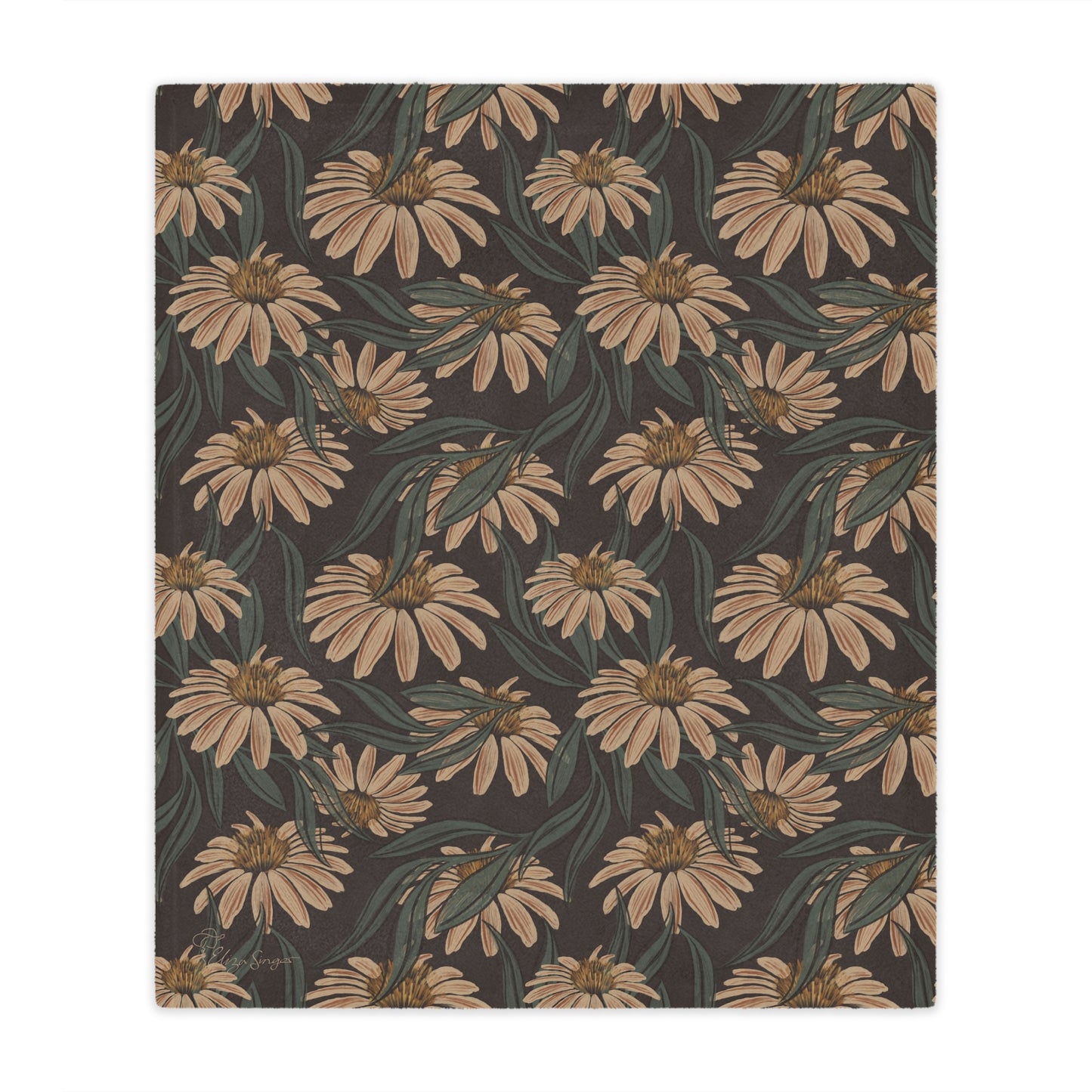 Boho Daisy Minky Blanket
