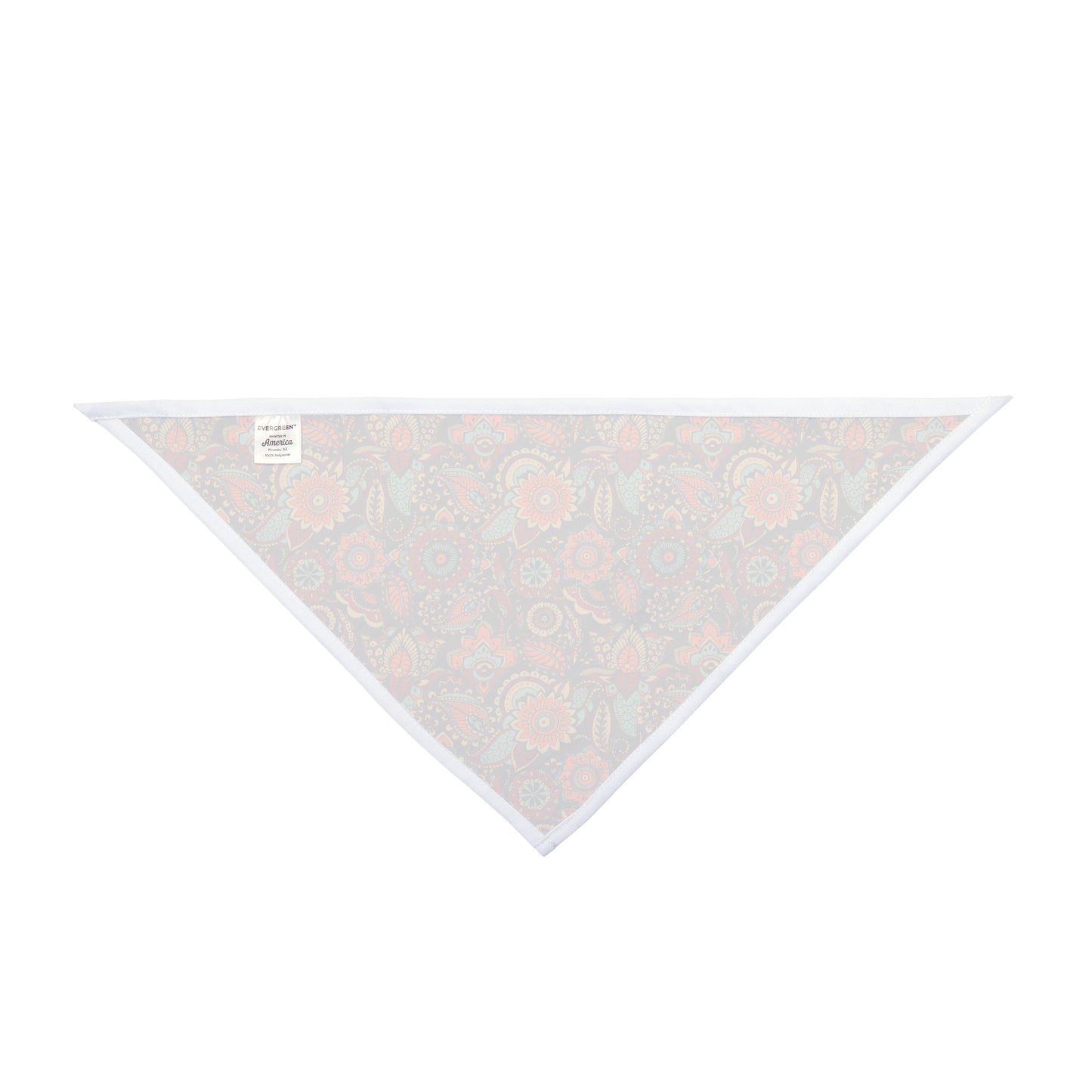 Embrace earthy tones with our Earthy Paisley Dog Bandana/Wild Rag. The paisley style design on a dark greyish brown background, featuring muted colors like orange, turquoise, red, dove grey, and more, adds a touch of sophistication. Crafted from soft-spun polyester, this wild rag ensures comfort and durability. Elevate your dog's style with this exclusive design, available only at Eliza Singer.