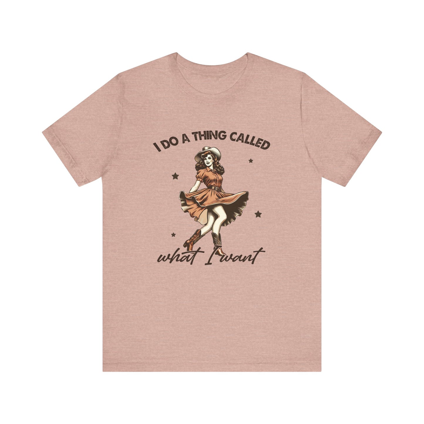 What I Like: Bella Canvas T-shirt with Vintage Cowgirl
