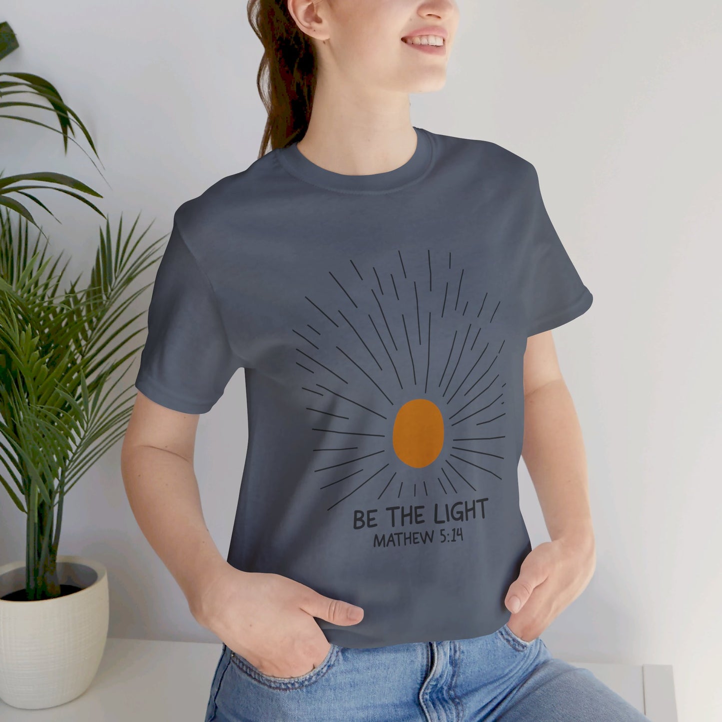 Be the Light: Minimalistic Sun Bella Canvas T-shirt