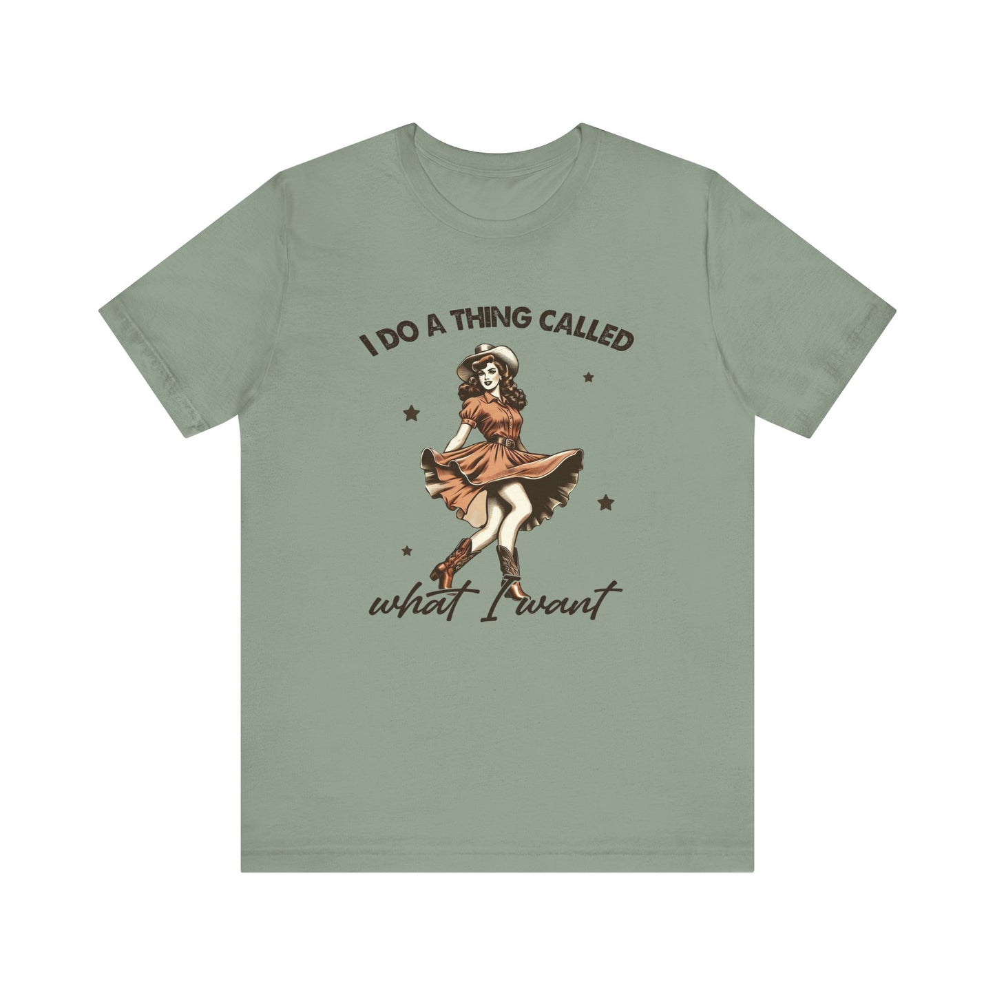 What I Like: Bella Canvas T-shirt with Vintage Cowgirl